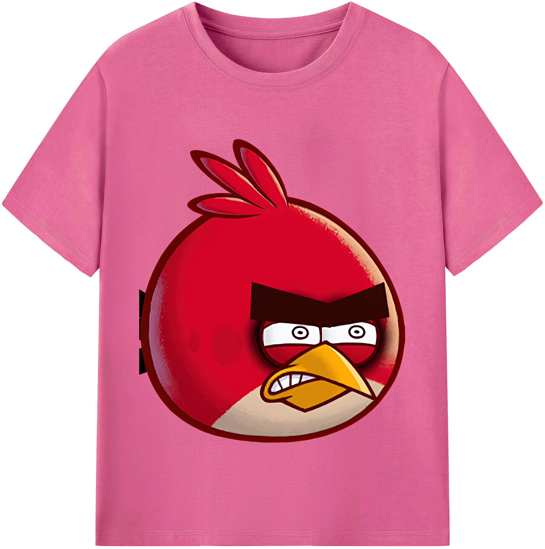 （画像用） Angry Birds アングリーバード レディースカジュアルプリントTシャツ（綿100％）