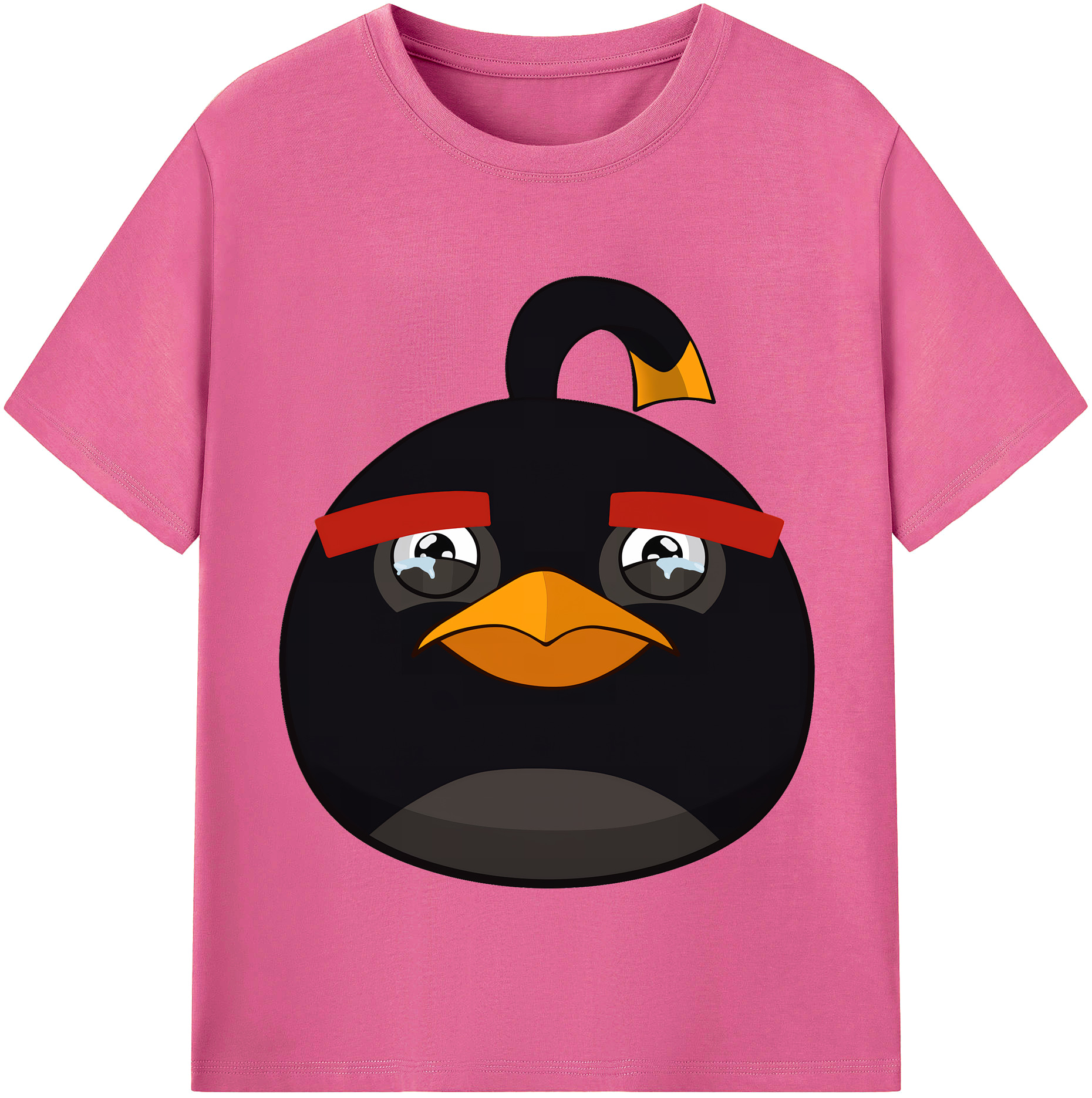 （画像用） Angry Birds アングリーバード レディースカジュアルプリントTシャツ（綿100％）