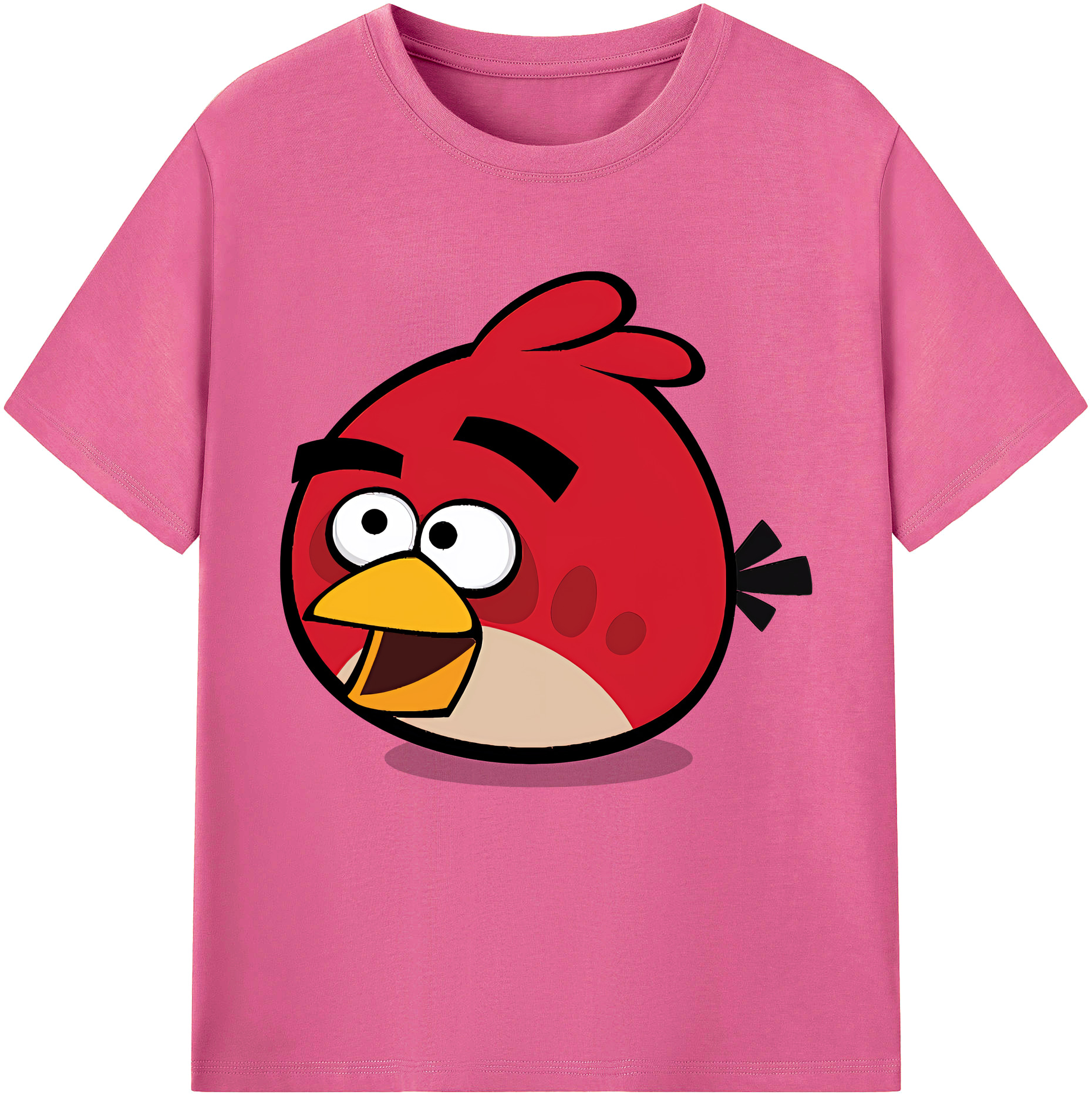 （画像用） Angry Birds アングリーバード レディースカジュアルプリントTシャツ（綿100％）