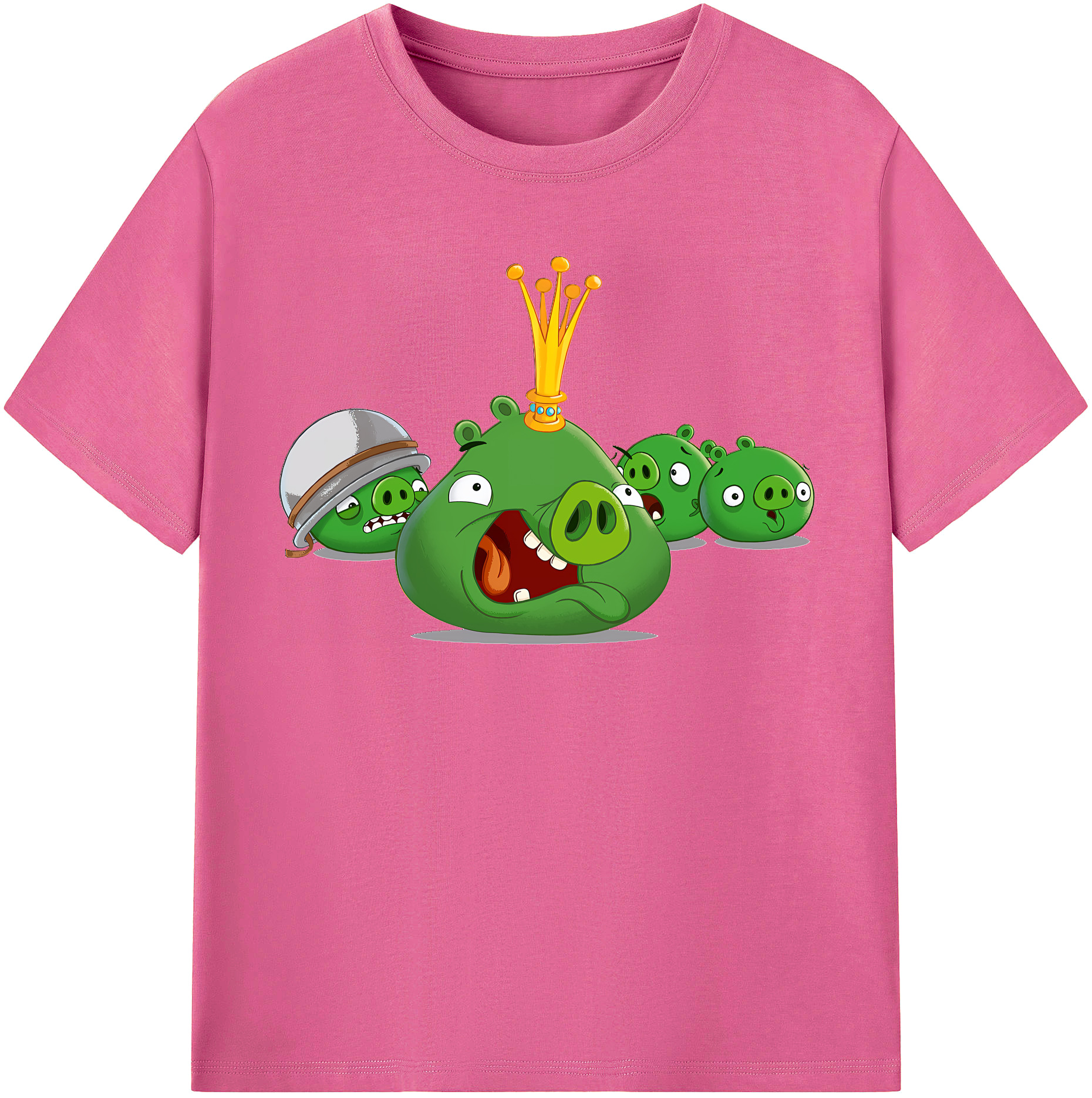 （画像用） Angry Birds アングリーバード レディースカジュアルプリントTシャツ（綿100％）