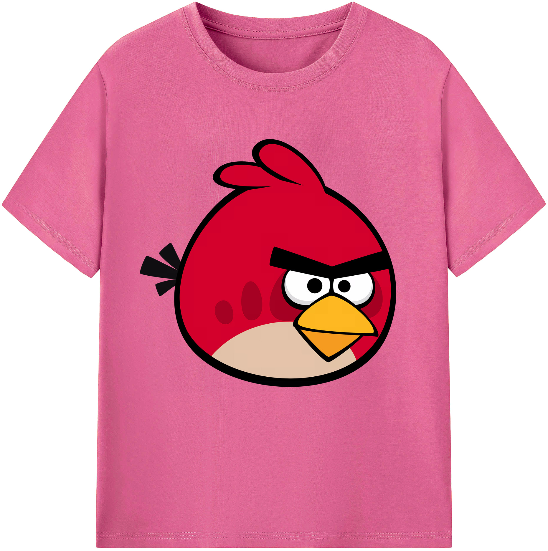 （画像用） Angry Birds アングリーバード レディースカジュアルプリントTシャツ（綿100％）