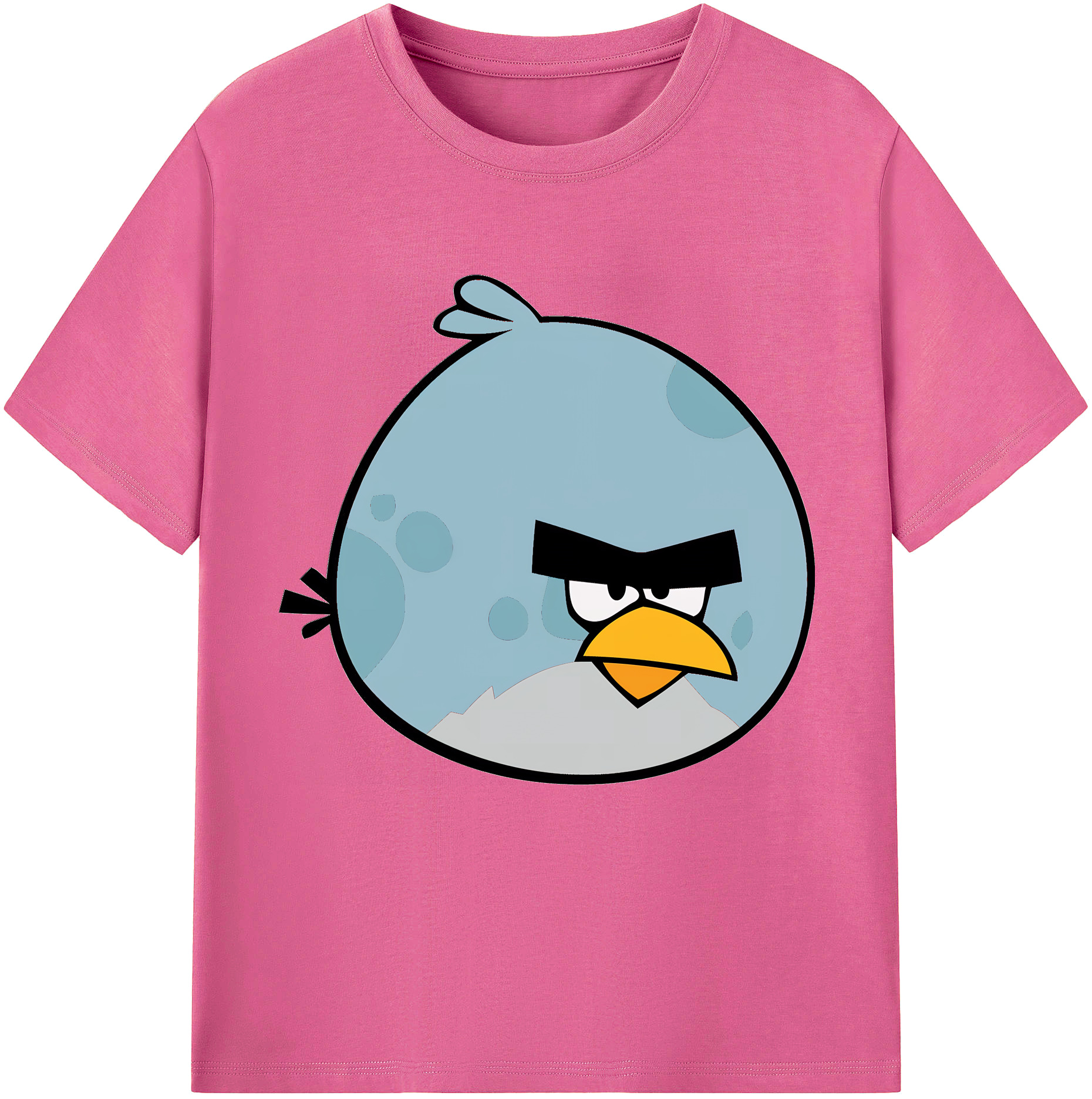 （画像用） Angry Birds アングリーバード レディースカジュアルプリントTシャツ（綿100％）