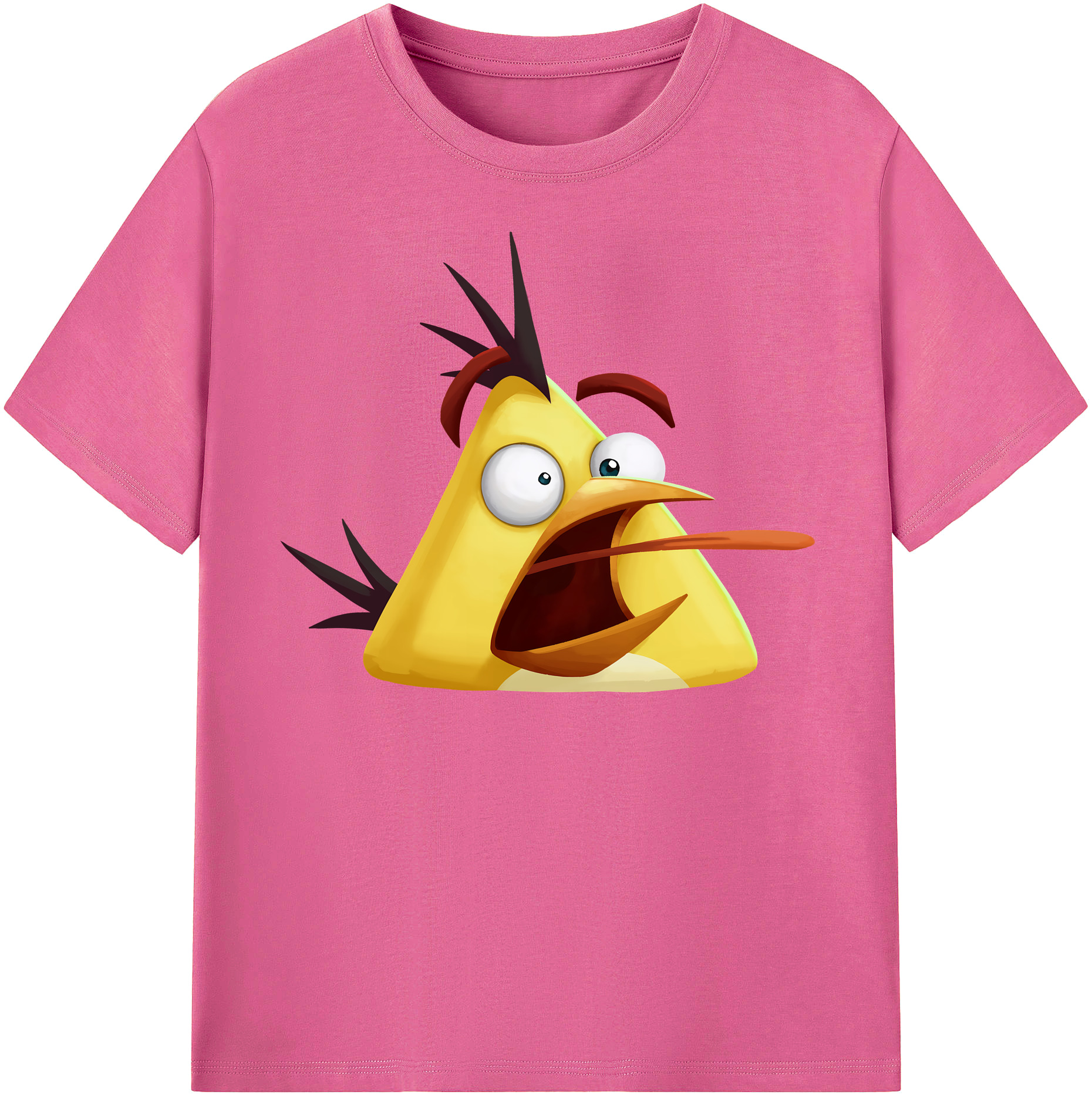 （画像用） Angry Birds アングリーバード レディースカジュアルプリントTシャツ（綿100％）