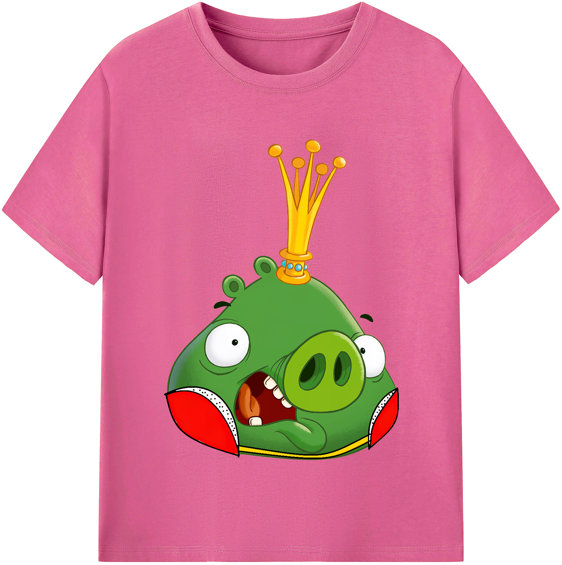（画像用） Angry Birds アングリーバード レディースカジュアルプリントTシャツ（綿100％）