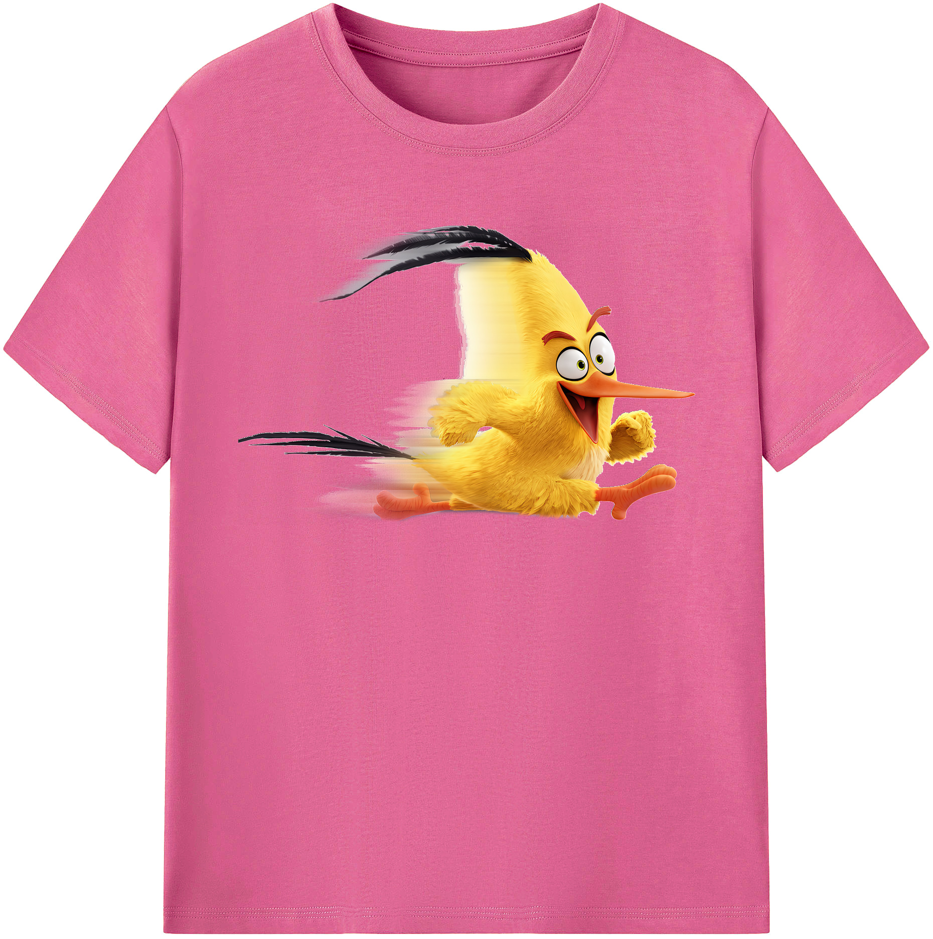 （画像用） Angry Birds アングリーバード レディースカジュアルプリントTシャツ（綿100％）