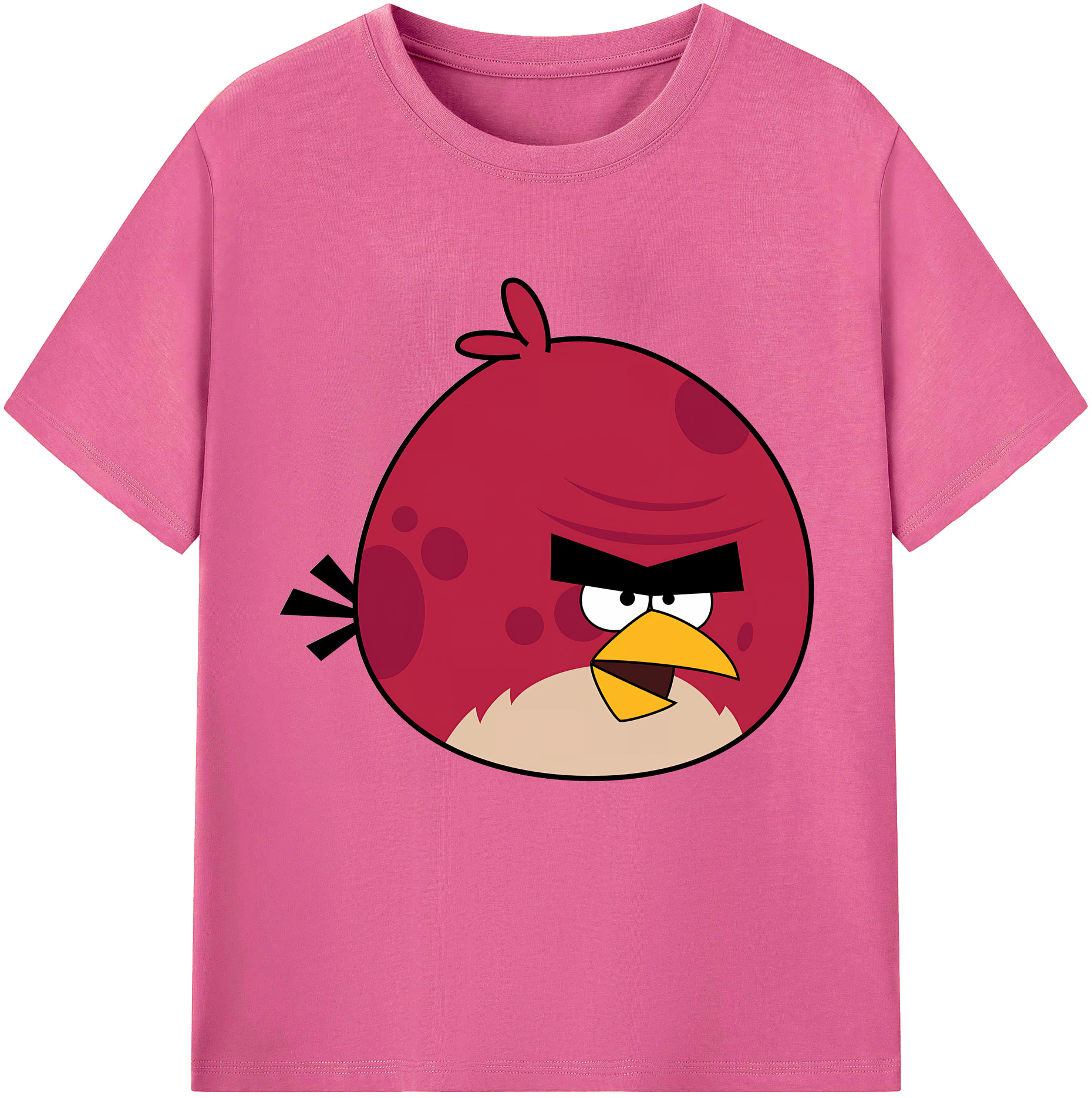 （画像用） Angry Birds アングリーバード レディースカジュアルプリントTシャツ（綿100％）