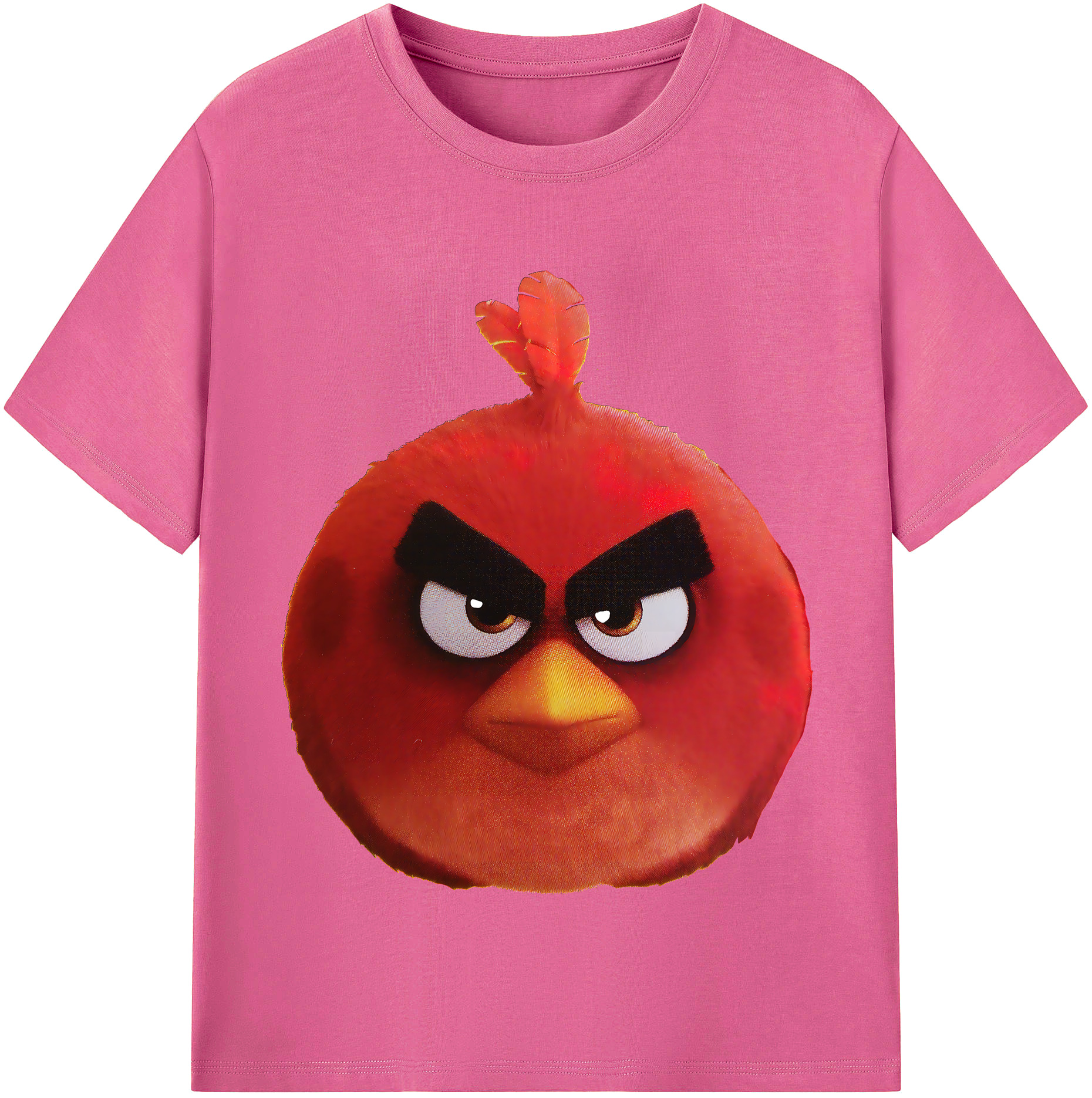 （画像用） Angry Birds アングリーバード レディースカジュアルプリントTシャツ（綿100％）