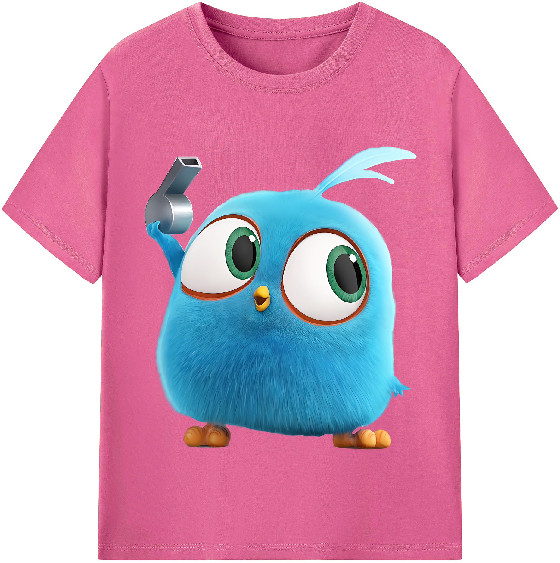 （画像用） Angry Birds アングリーバード レディースカジュアルプリントTシャツ（綿100％）