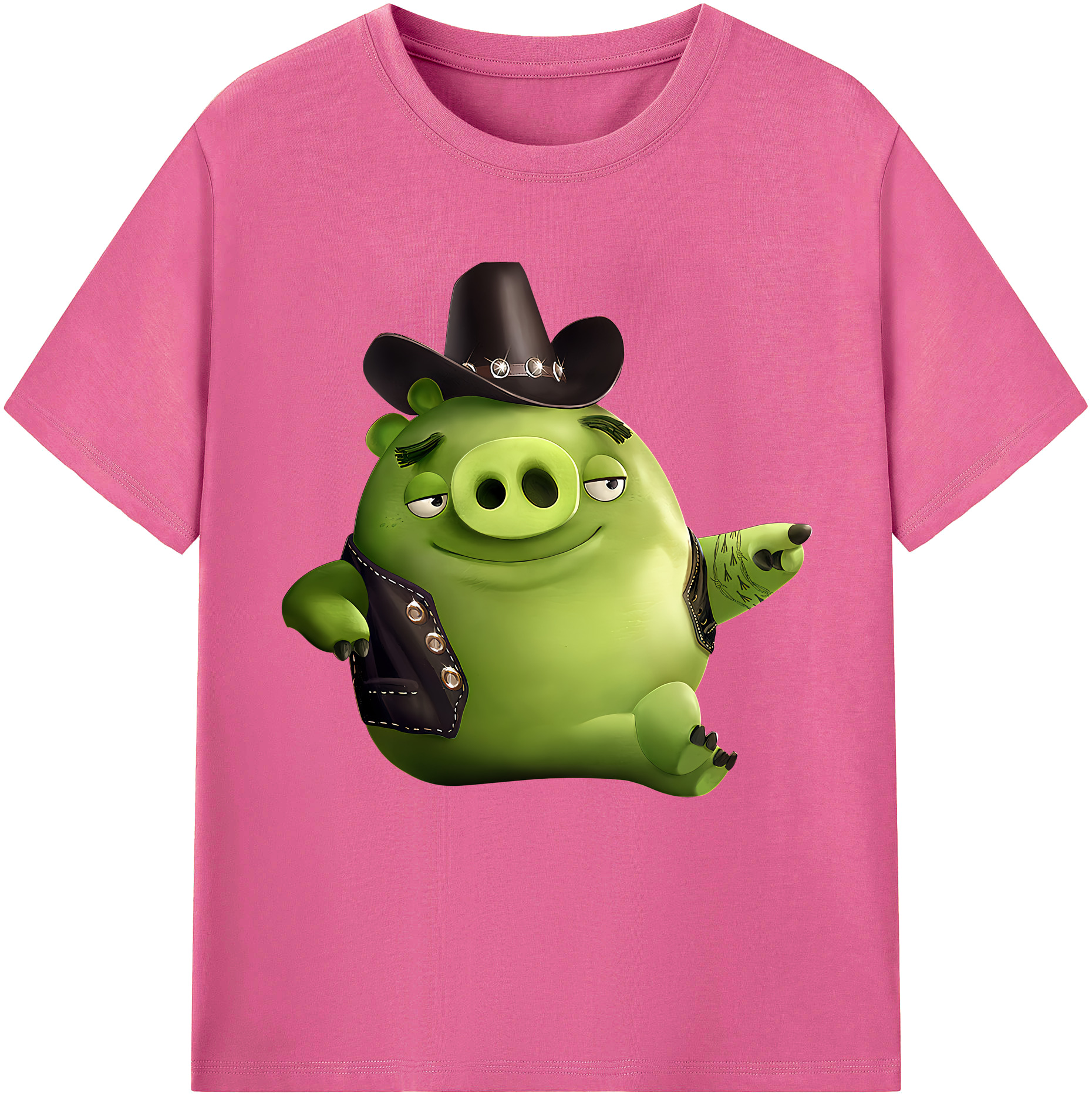 （画像用） Angry Birds アングリーバード レディースカジュアルプリントTシャツ（綿100％）