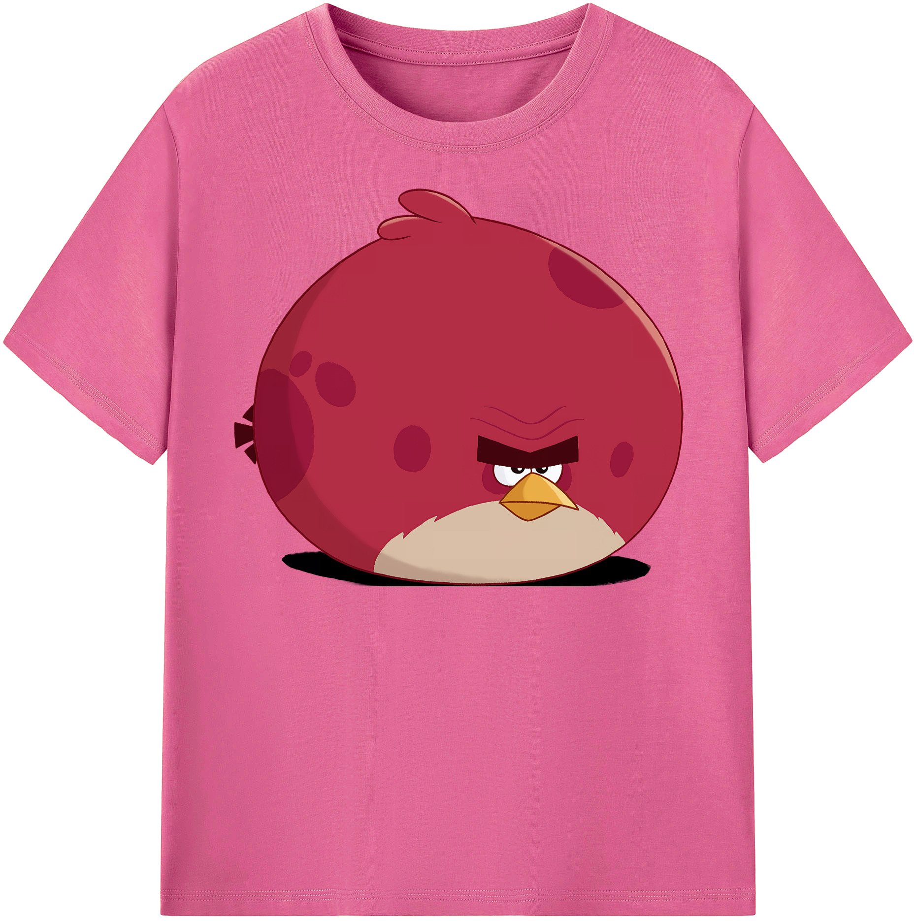 （画像用） Angry Birds アングリーバード レディースカジュアルプリントTシャツ（綿100％）
