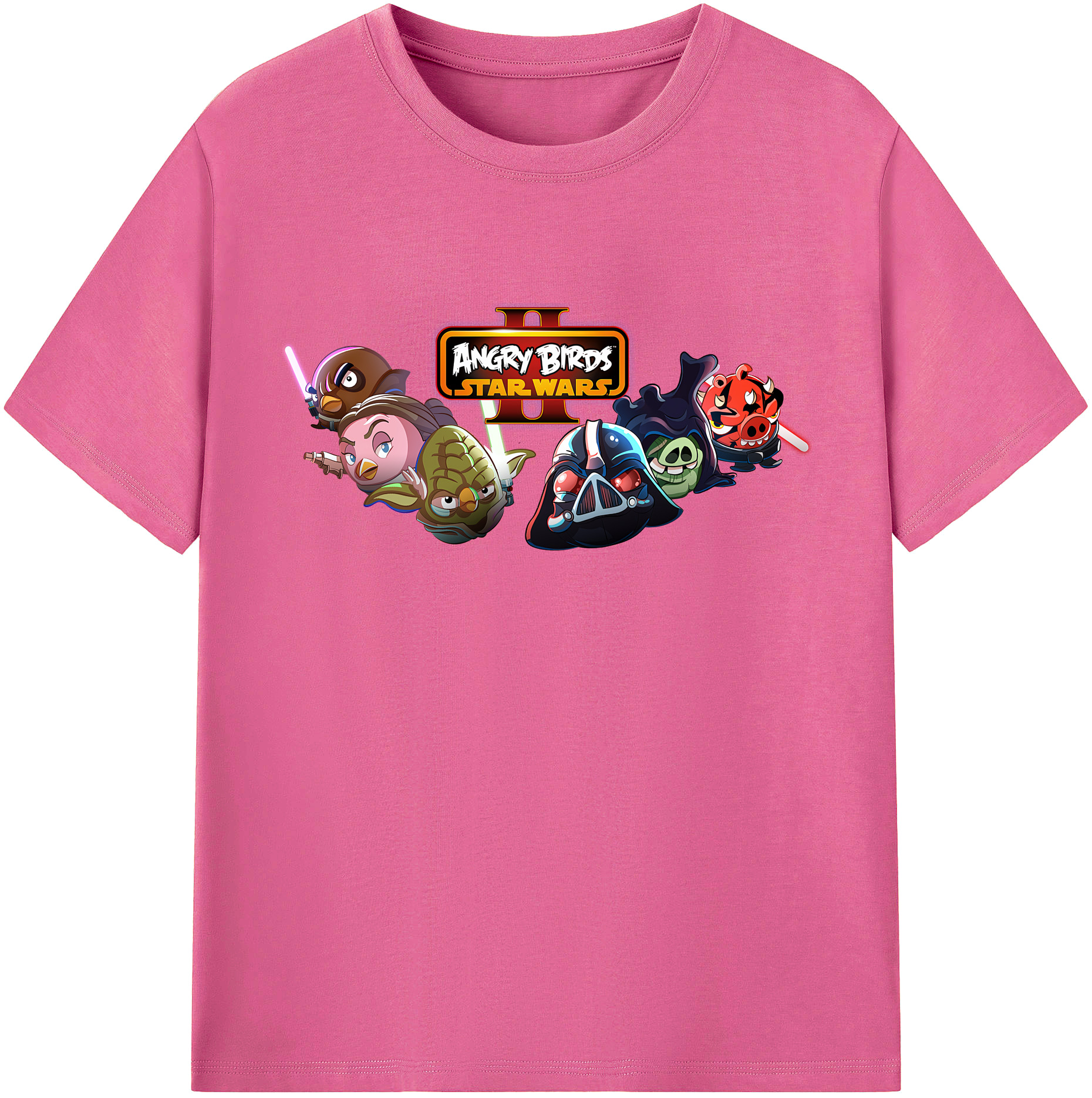（画像用） Angry Birds アングリーバード レディースカジュアルプリントTシャツ（綿100％）