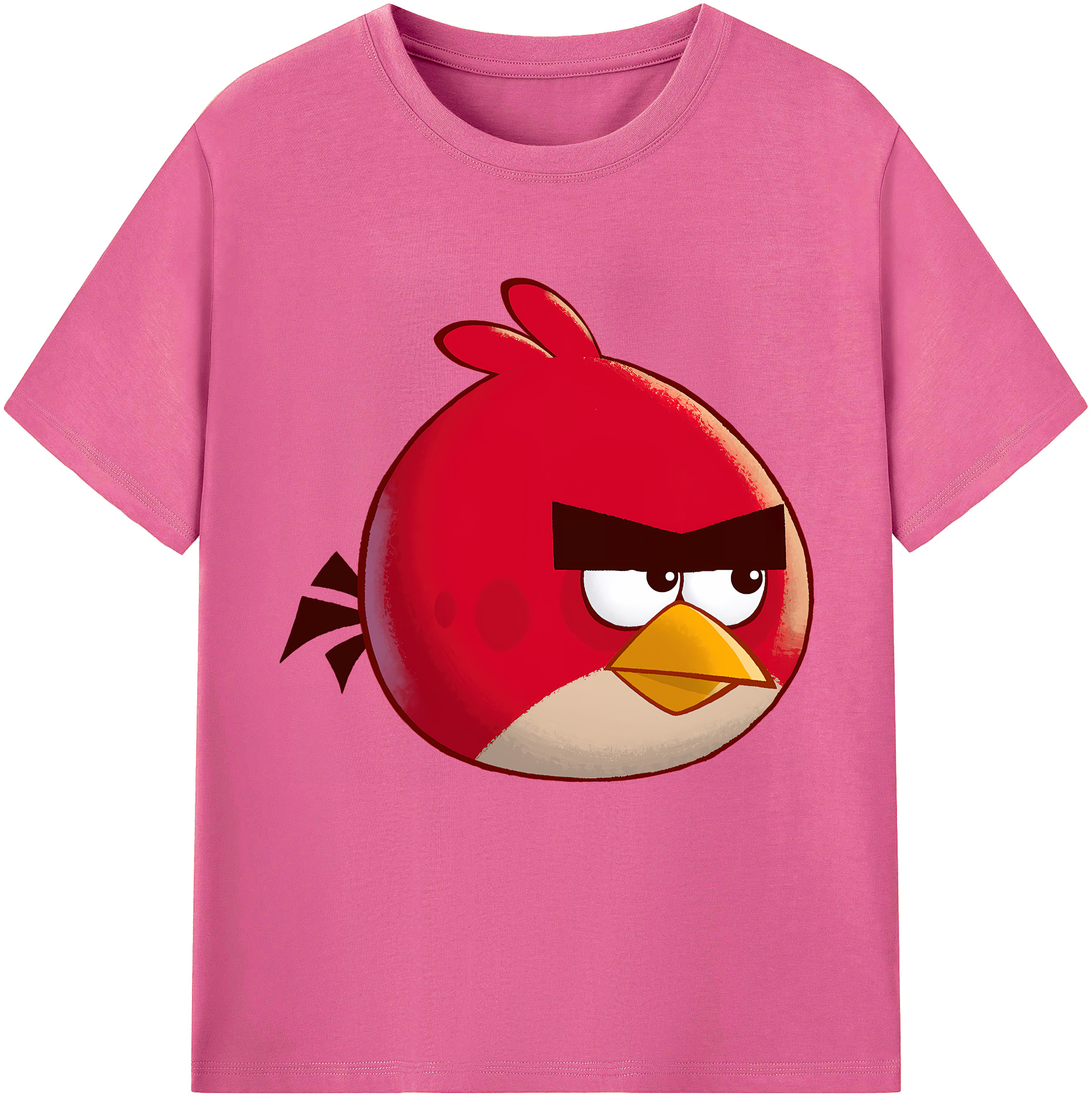 （画像用） Angry Birds アングリーバード レディースカジュアルプリントTシャツ（綿100％）