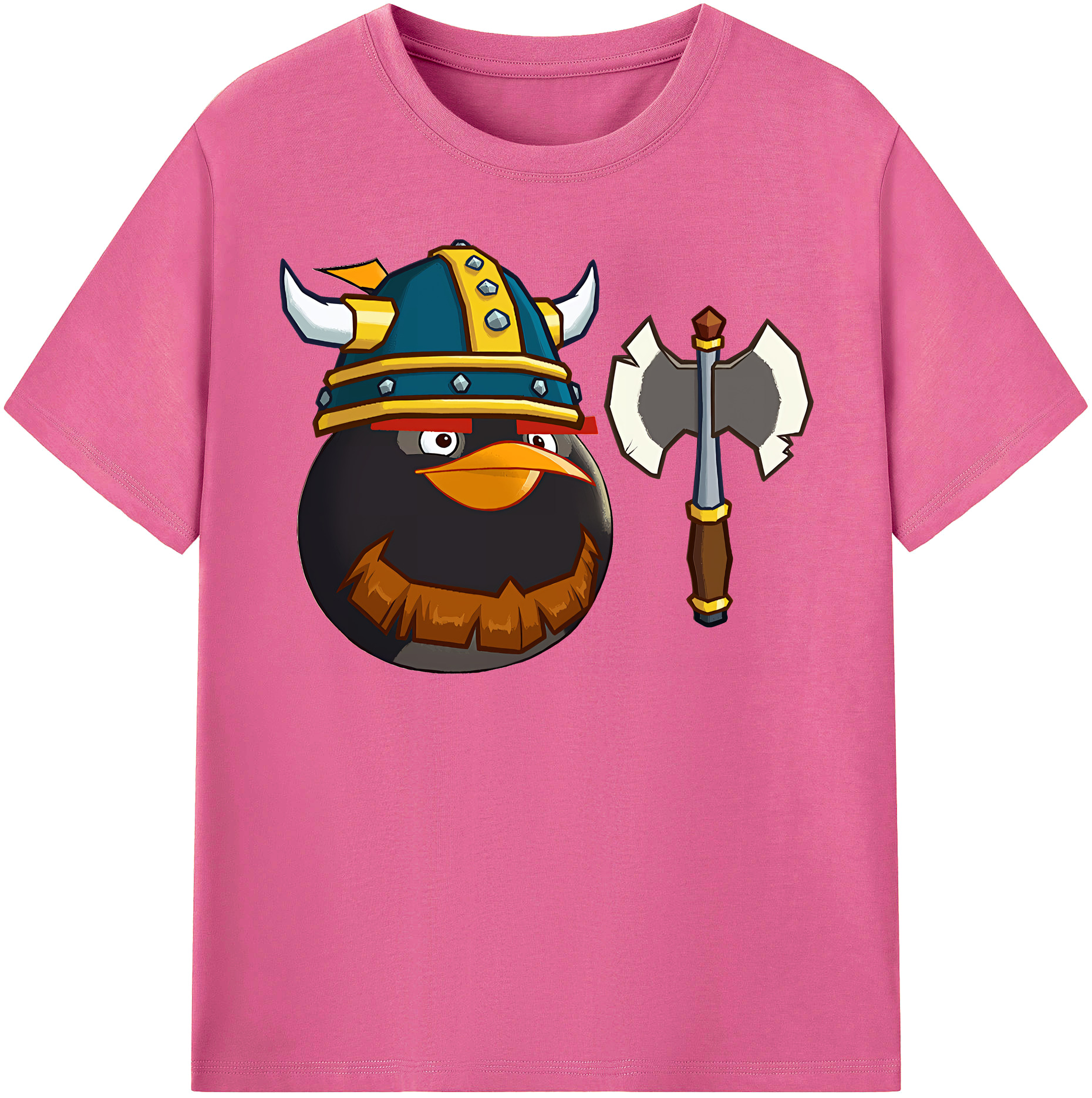 （画像用） Angry Birds アングリーバード レディースカジュアルプリントTシャツ（綿100％）
