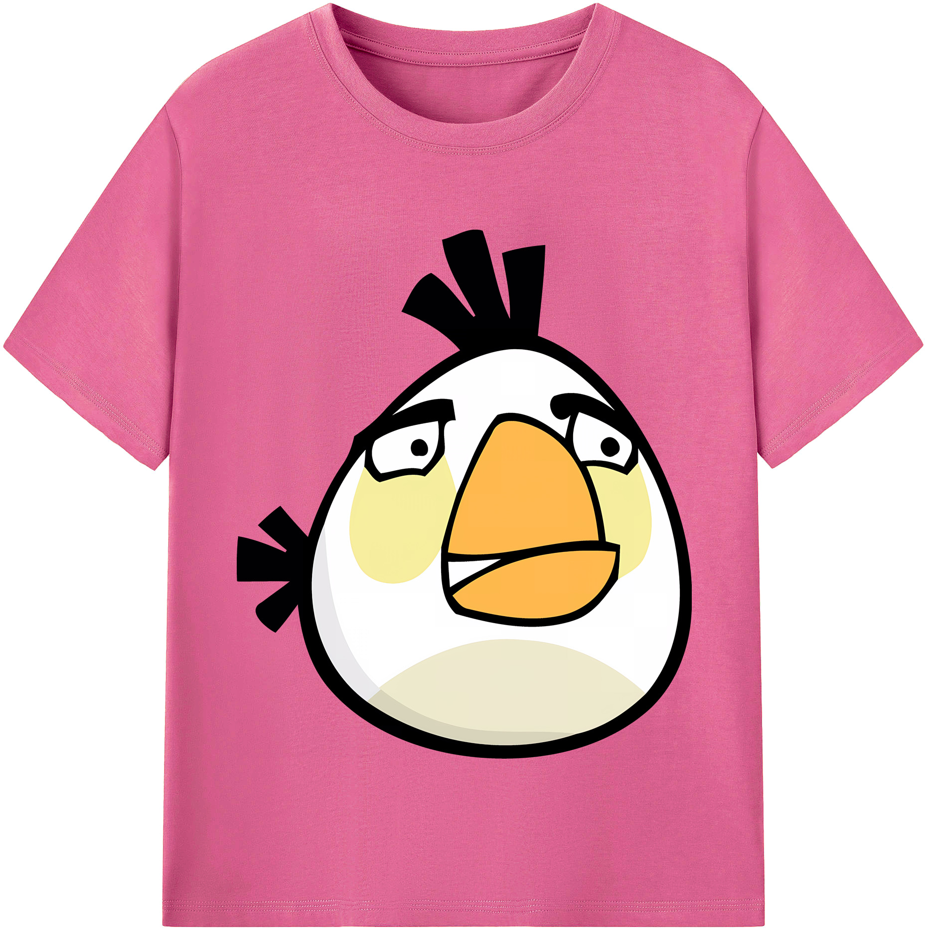 （画像用） Angry Birds アングリーバード レディースカジュアルプリントTシャツ（綿100％）