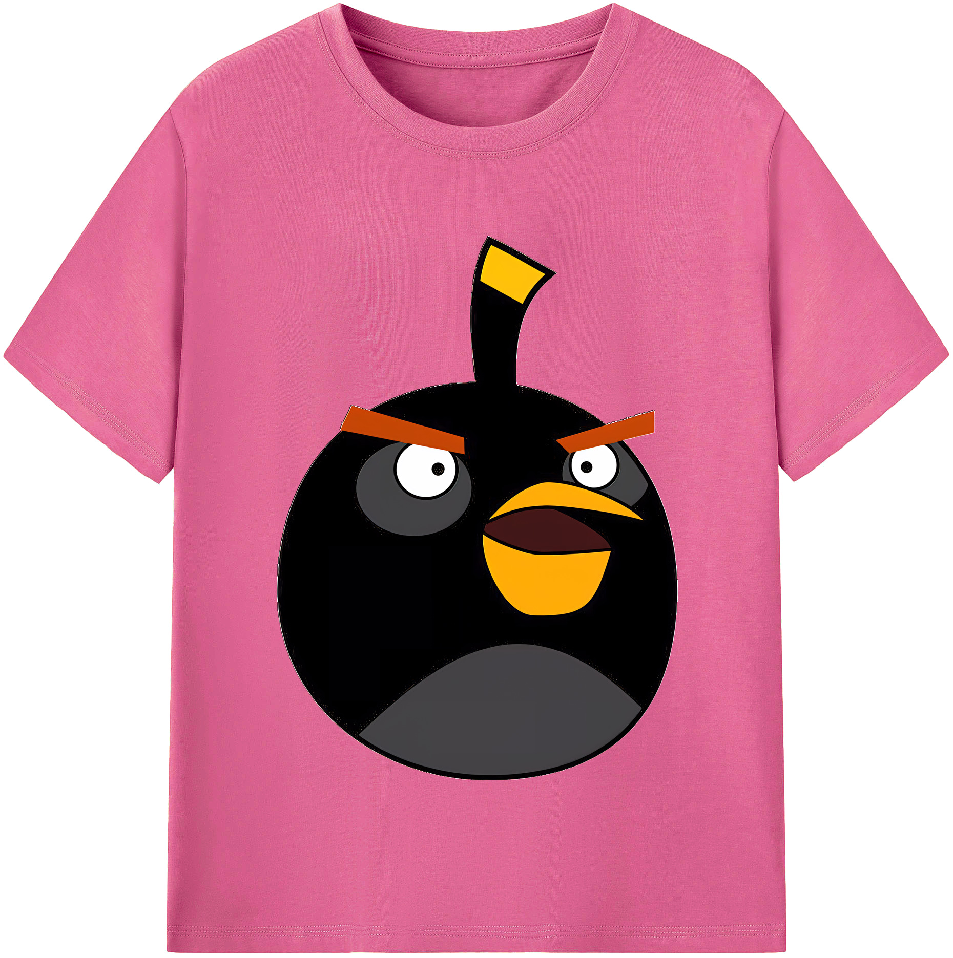 （画像用） Angry Birds アングリーバード レディースカジュアルプリントTシャツ（綿100％）