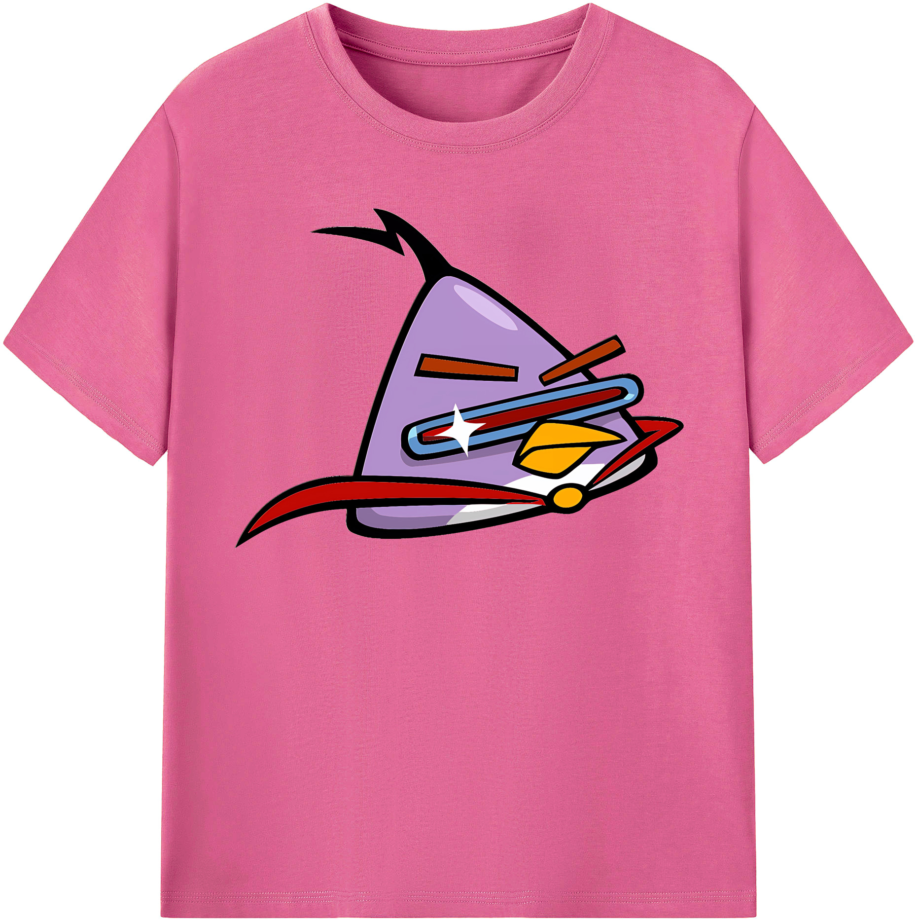 （画像用） Angry Birds アングリーバード レディースカジュアルプリントTシャツ（綿100％）