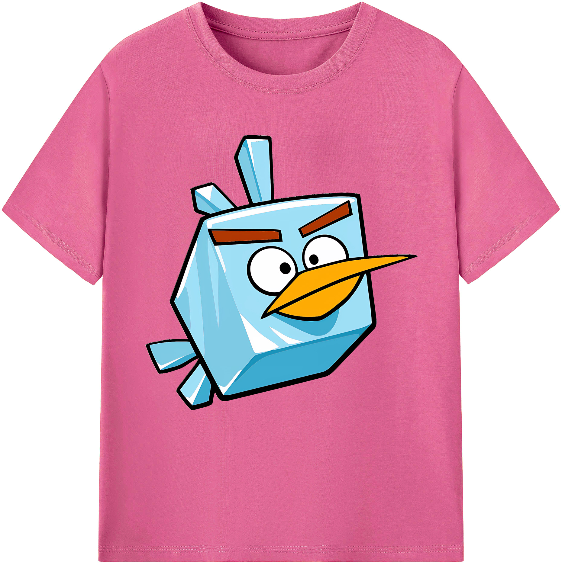 （画像用） Angry Birds アングリーバード レディースカジュアルプリントTシャツ（綿100％）