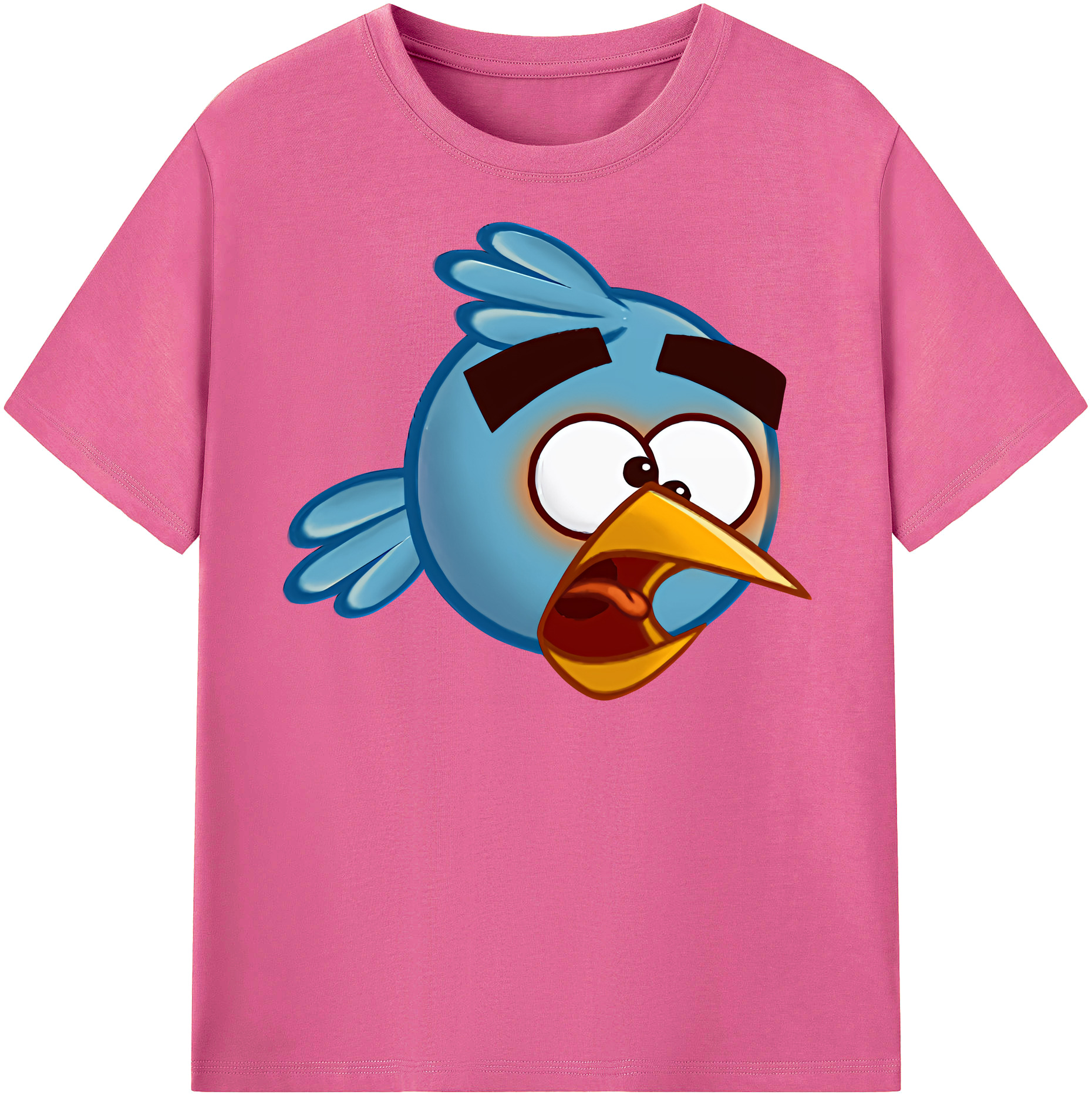 （画像用） Angry Birds アングリーバード レディースカジュアルプリントTシャツ（綿100％）