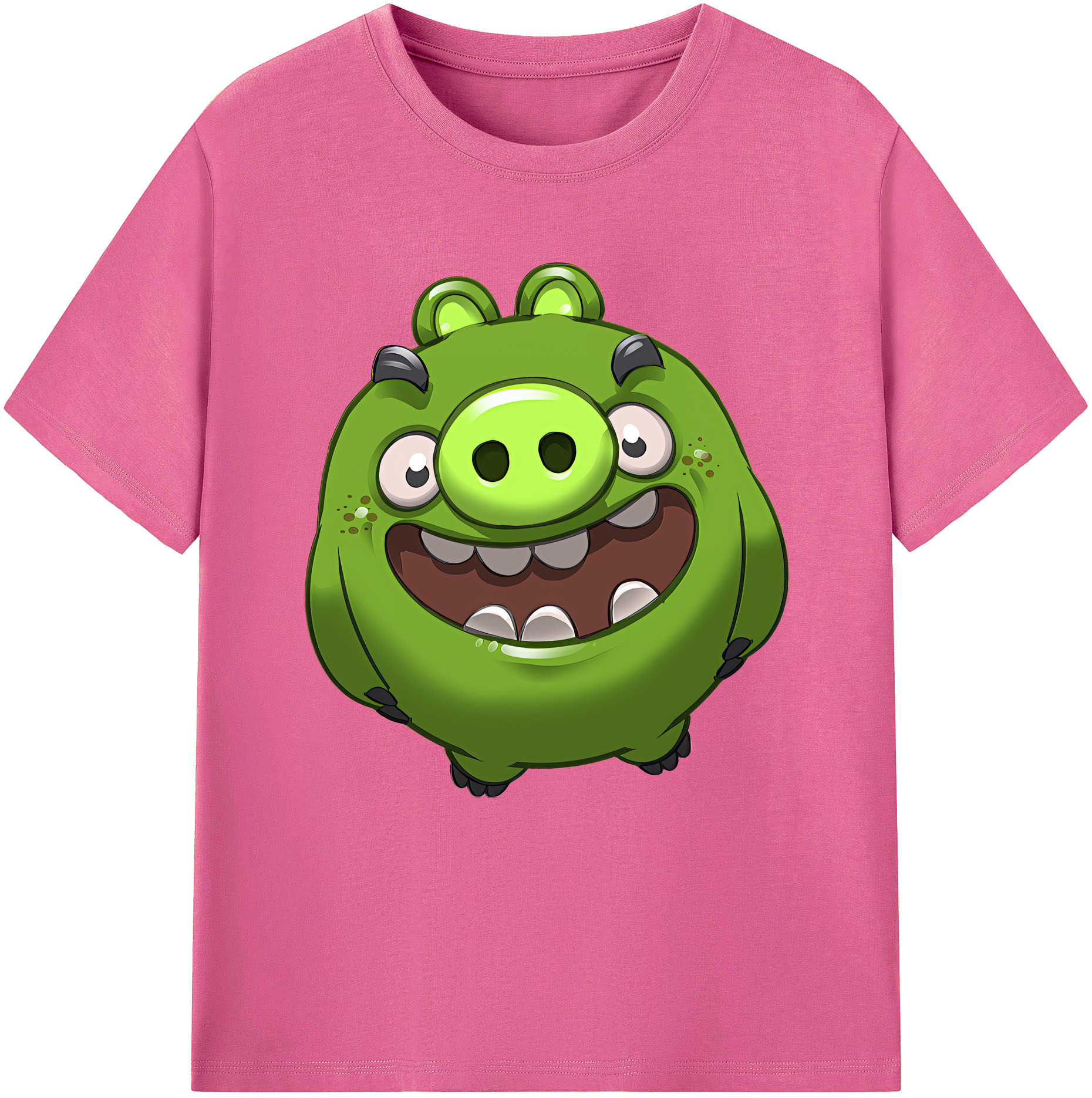 （画像用） Angry Birds アングリーバード レディースカジュアルプリントTシャツ（綿100％）