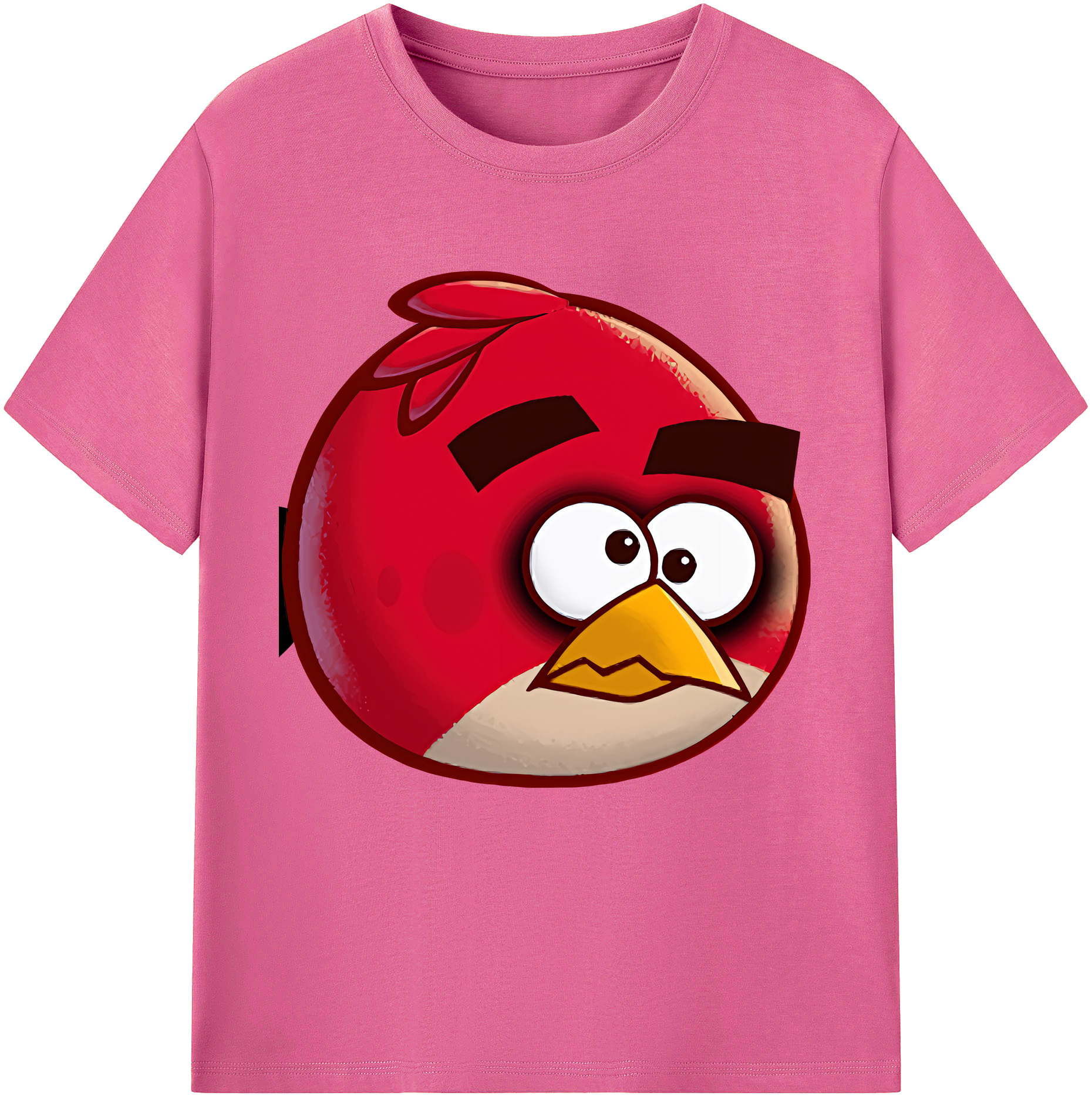 （画像用） Angry Birds アングリーバード レディースカジュアルプリントTシャツ（綿100％）
