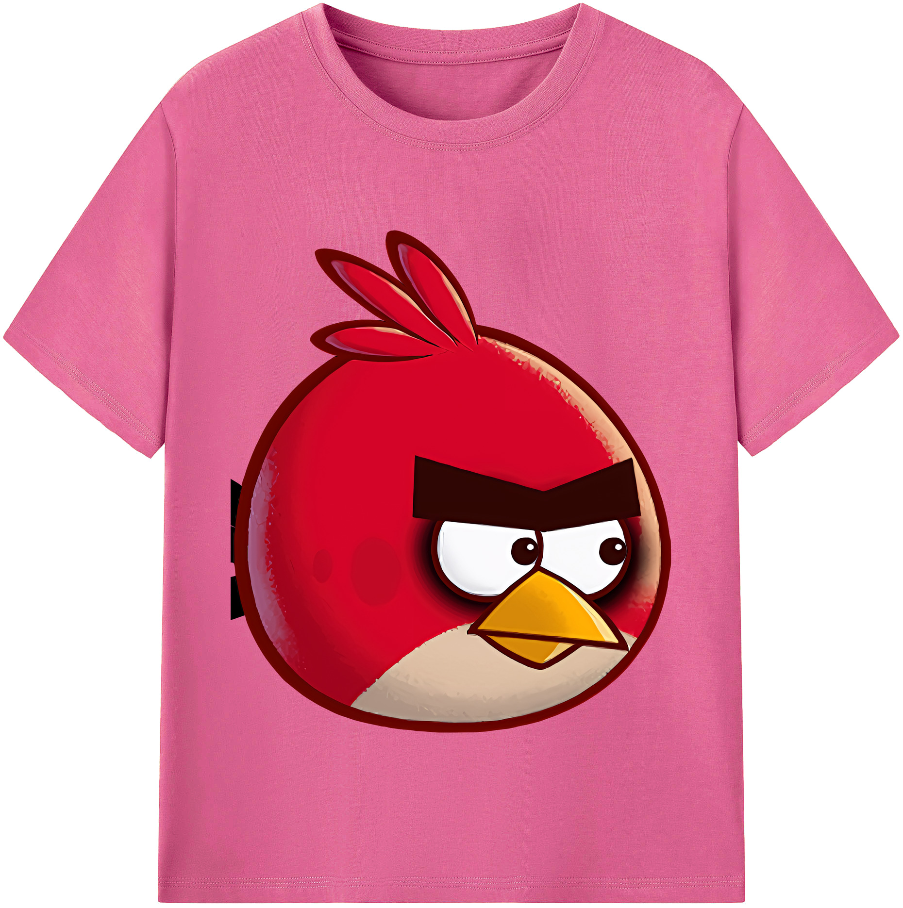 （画像用） Angry Birds アングリーバード レディースカジュアルプリントTシャツ（綿100％）