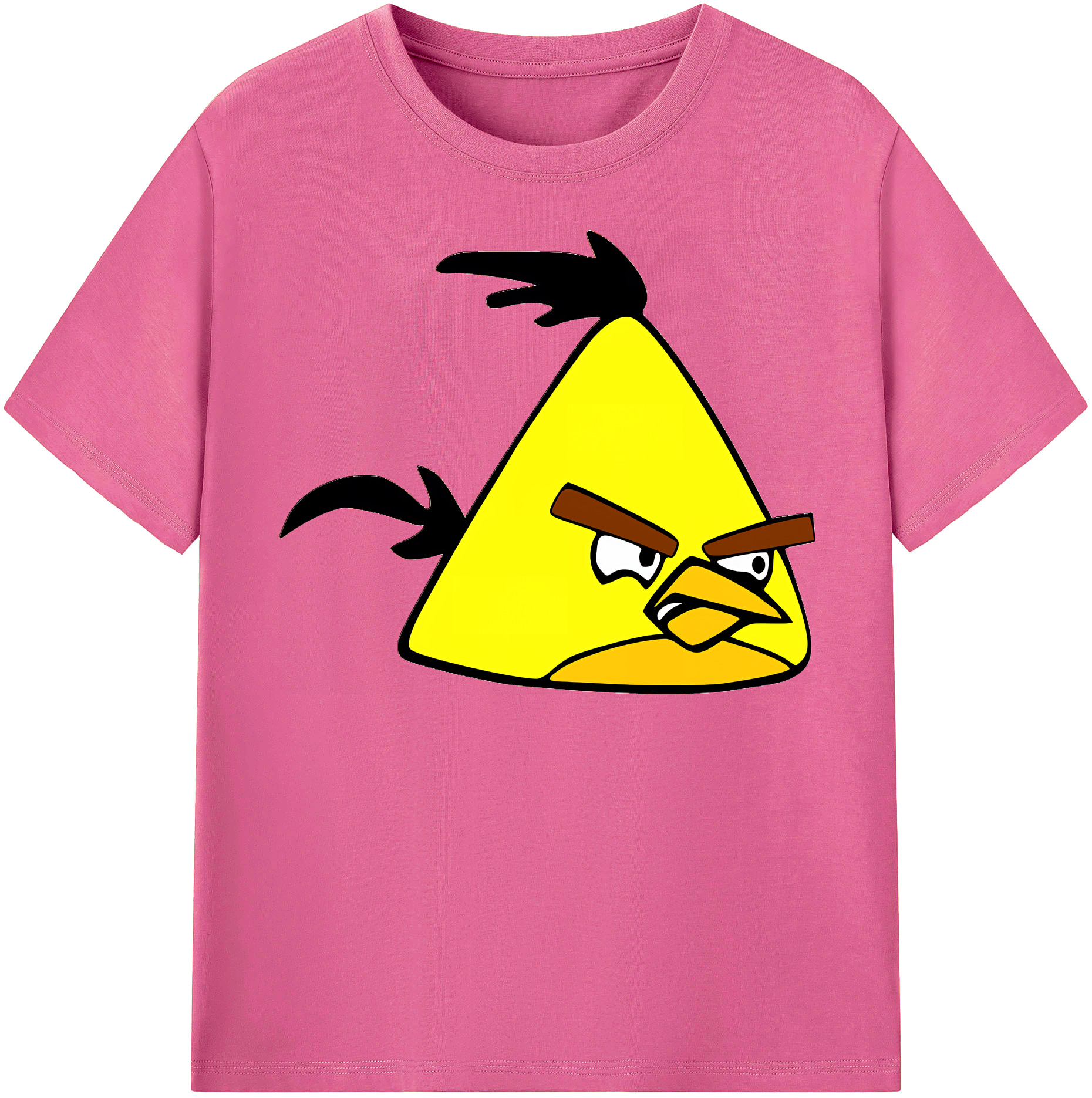 （画像用） Angry Birds アングリーバード レディースカジュアルプリントTシャツ（綿100％）