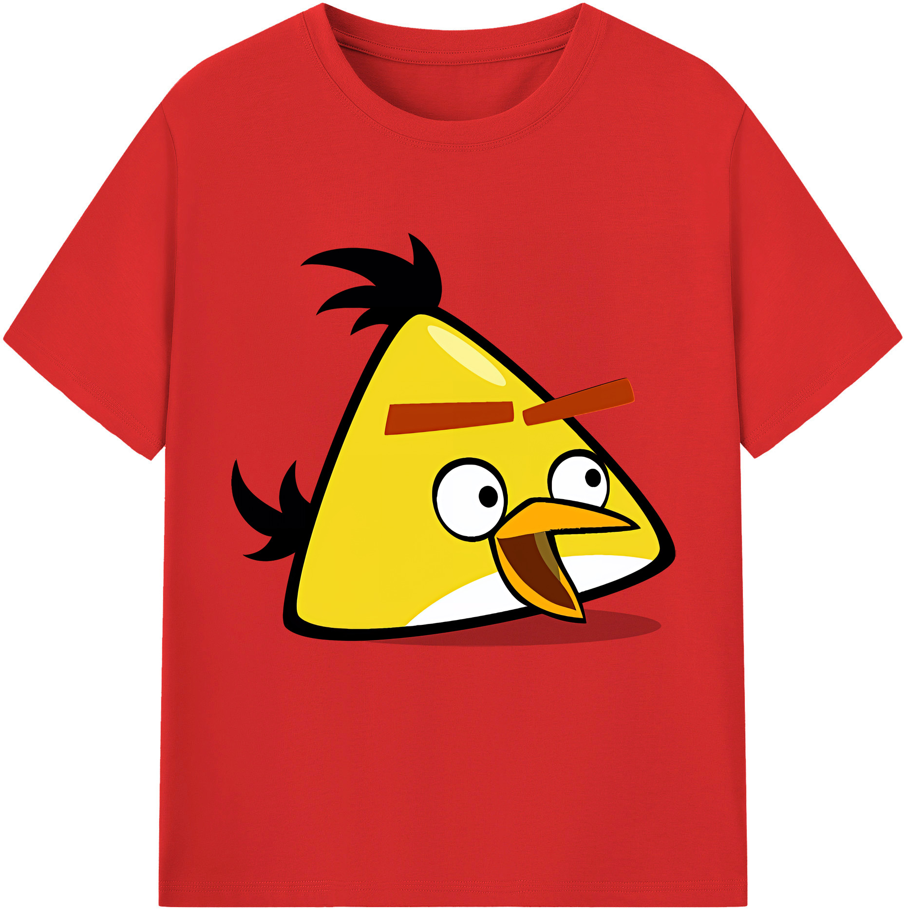 （画像用） Angry Birds アングリーバード レディースカジュアルプリントTシャツ（綿100％）
