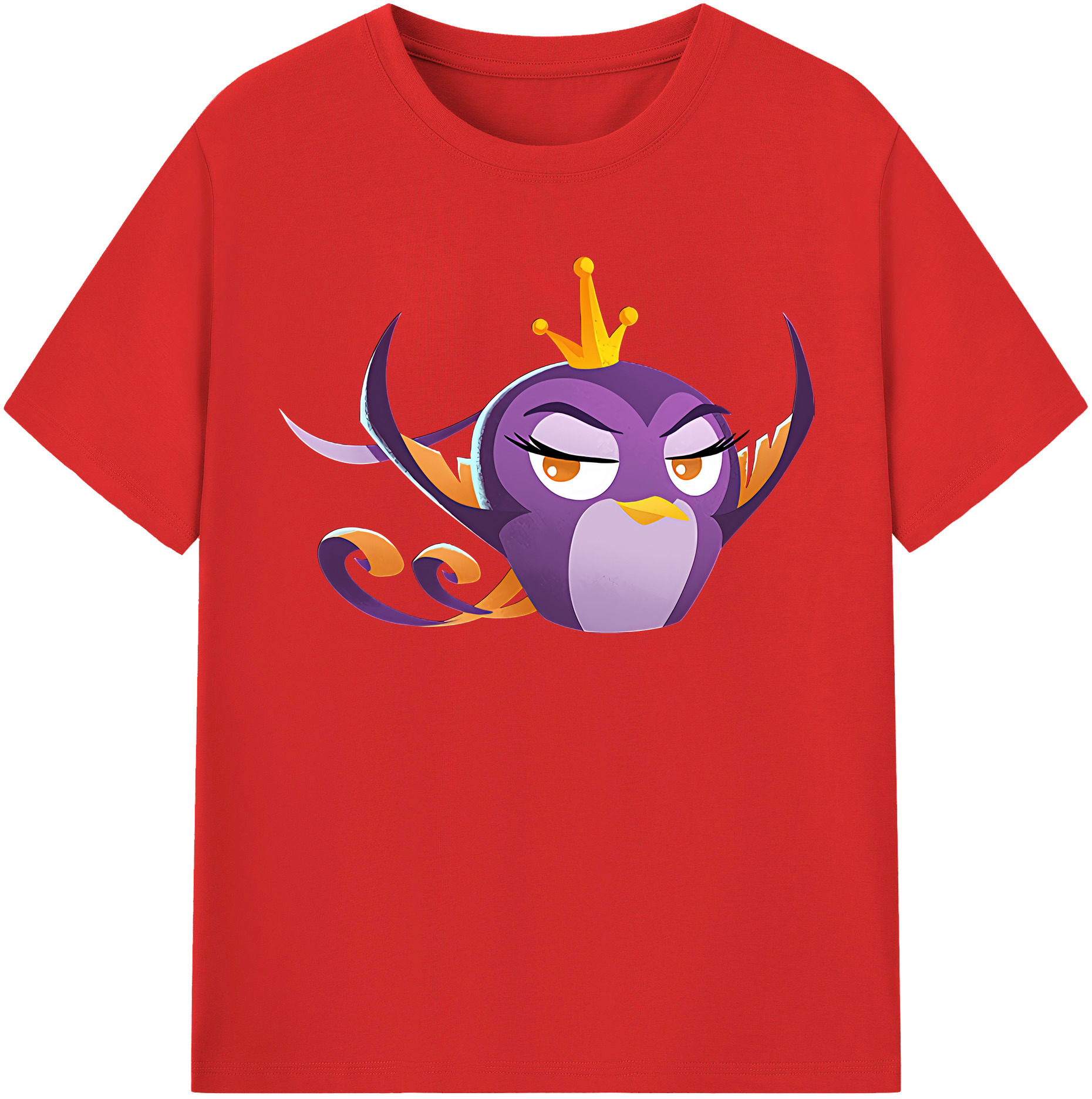 （画像用） Angry Birds アングリーバード レディースカジュアルプリントTシャツ（綿100％）