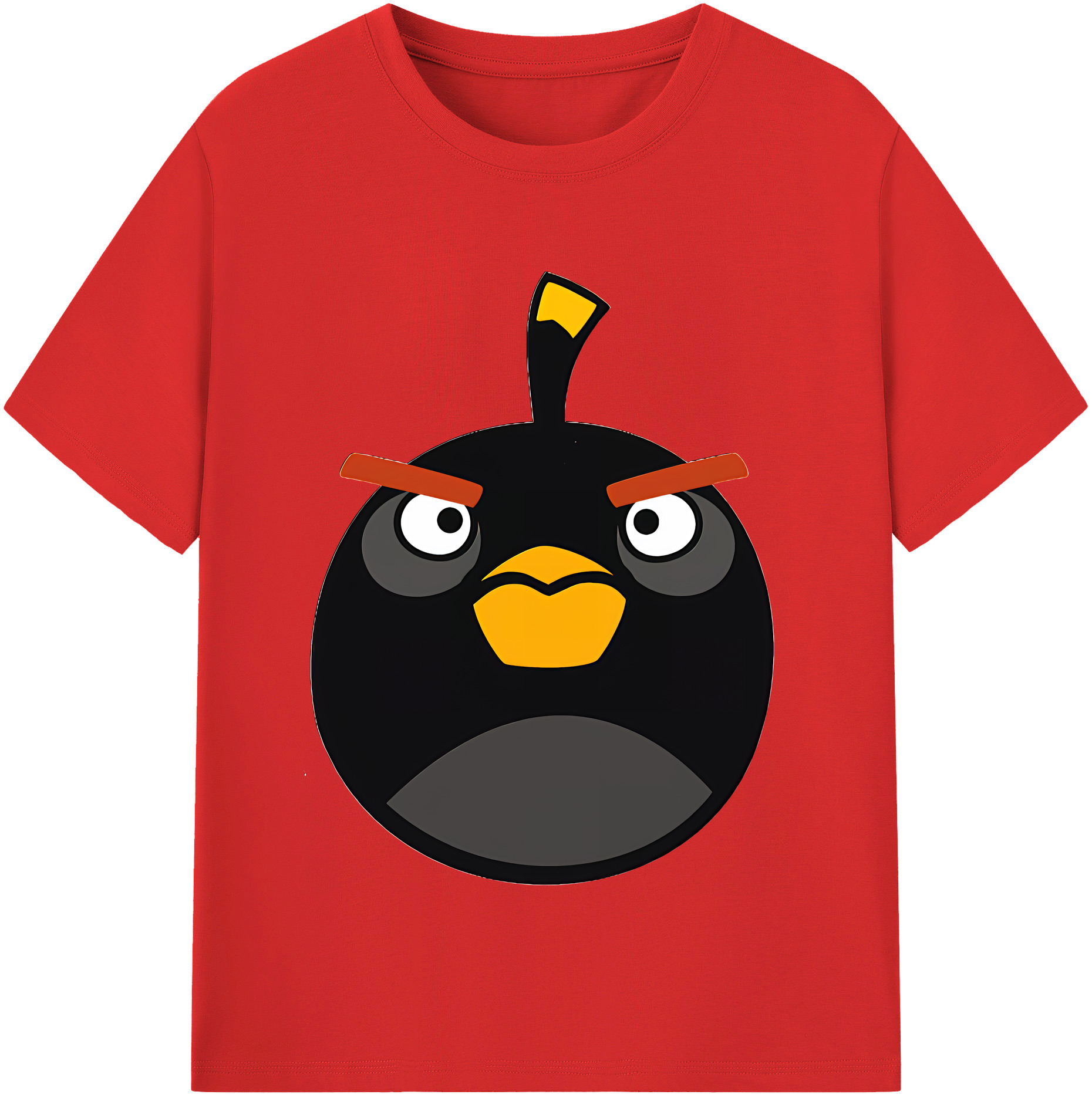 （画像用） Angry Birds アングリーバード レディースカジュアルプリントTシャツ（綿100％）