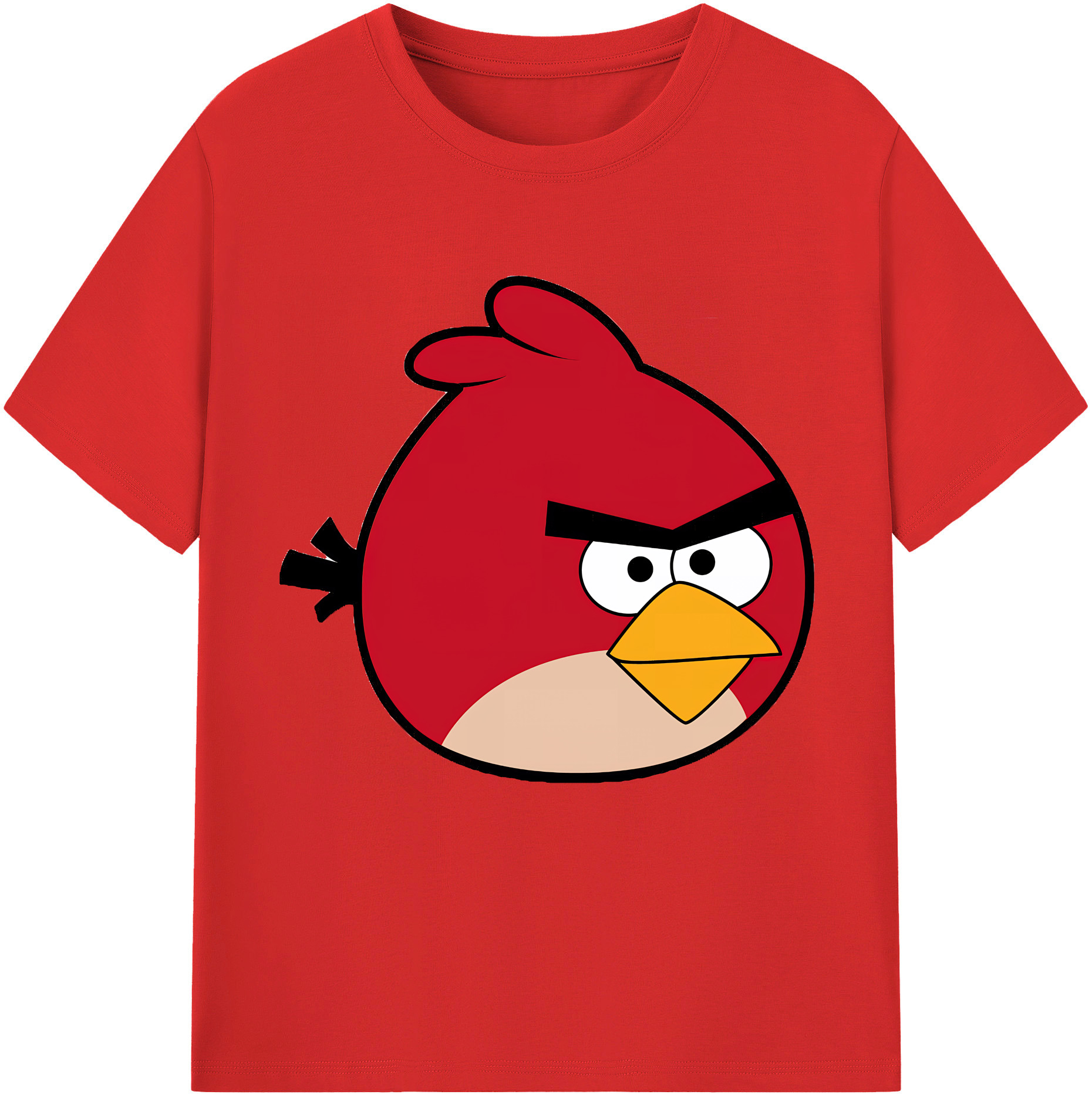 （画像用） Angry Birds アングリーバード レディースカジュアルプリントTシャツ（綿100％）
