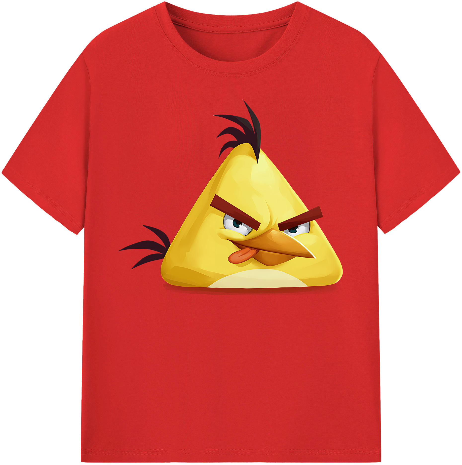 （画像用） Angry Birds アングリーバード レディースカジュアルプリントTシャツ（綿100％）