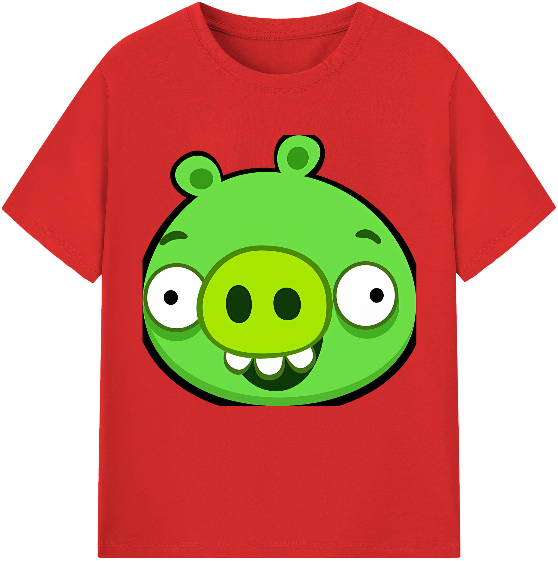 （画像用） Angry Birds アングリーバード レディースカジュアルプリントTシャツ（綿100％）
