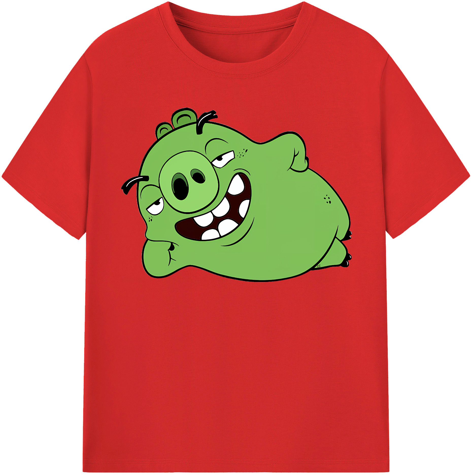 （画像用） Angry Birds アングリーバード レディースカジュアルプリントTシャツ（綿100％）