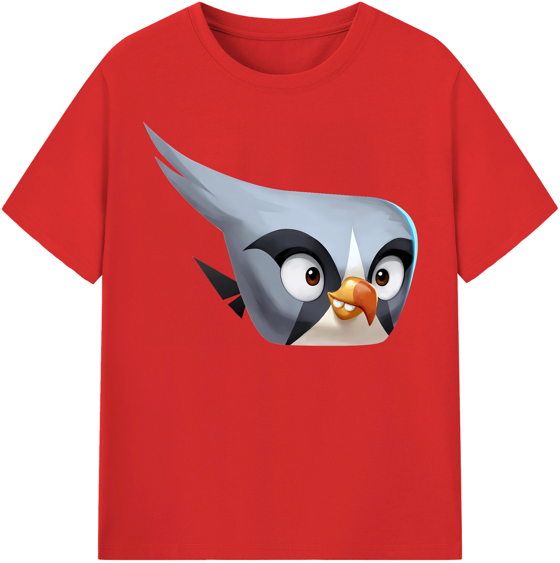 （画像用） Angry Birds アングリーバード レディースカジュアルプリントTシャツ（綿100％）