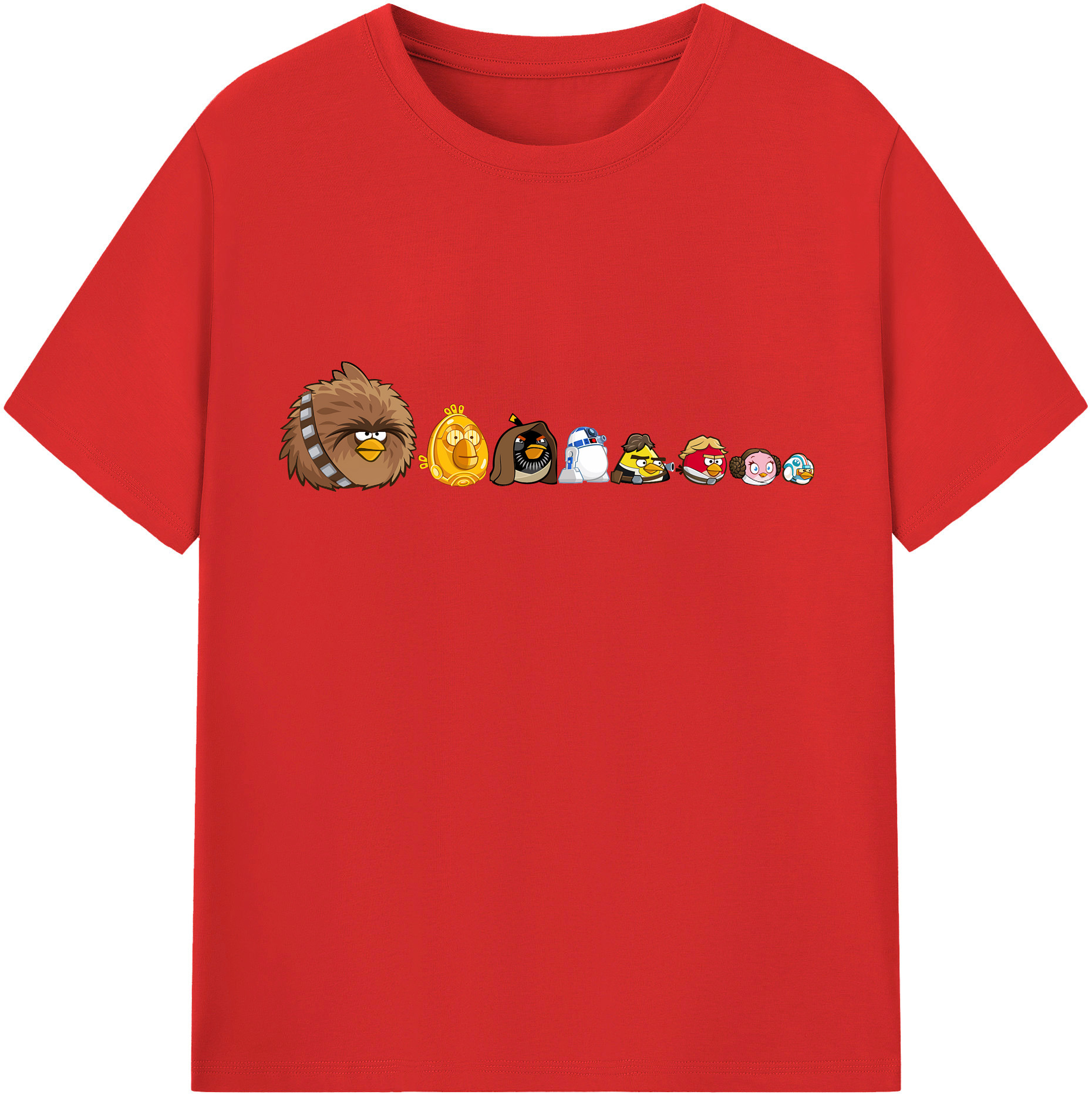 （画像用） Angry Birds アングリーバード レディースカジュアルプリントTシャツ（綿100％）