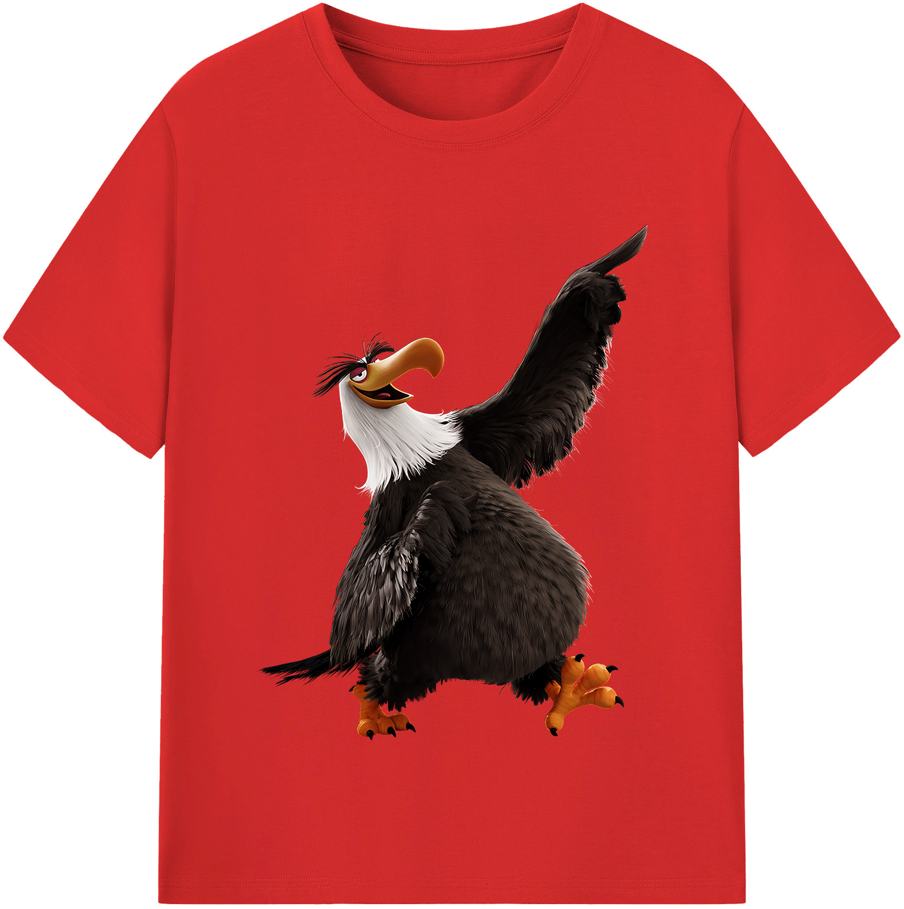 （画像用） Angry Birds アングリーバード レディースカジュアルプリントTシャツ（綿100％）