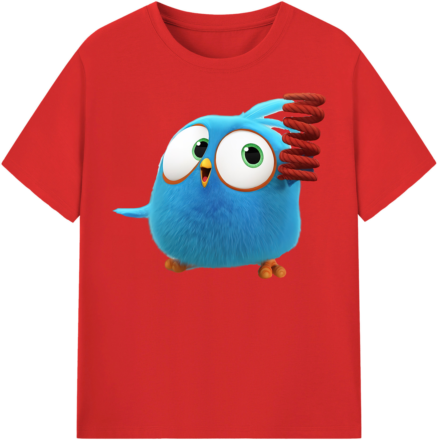 （画像用） Angry Birds アングリーバード レディースカジュアルプリントTシャツ（綿100％）