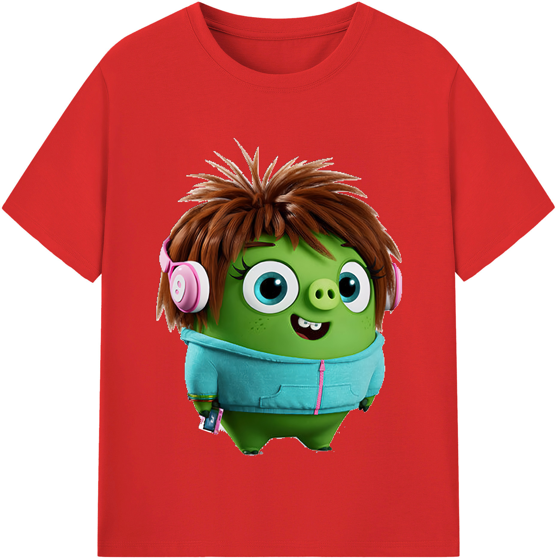 （画像用） Angry Birds アングリーバード レディースカジュアルプリントTシャツ（綿100％）