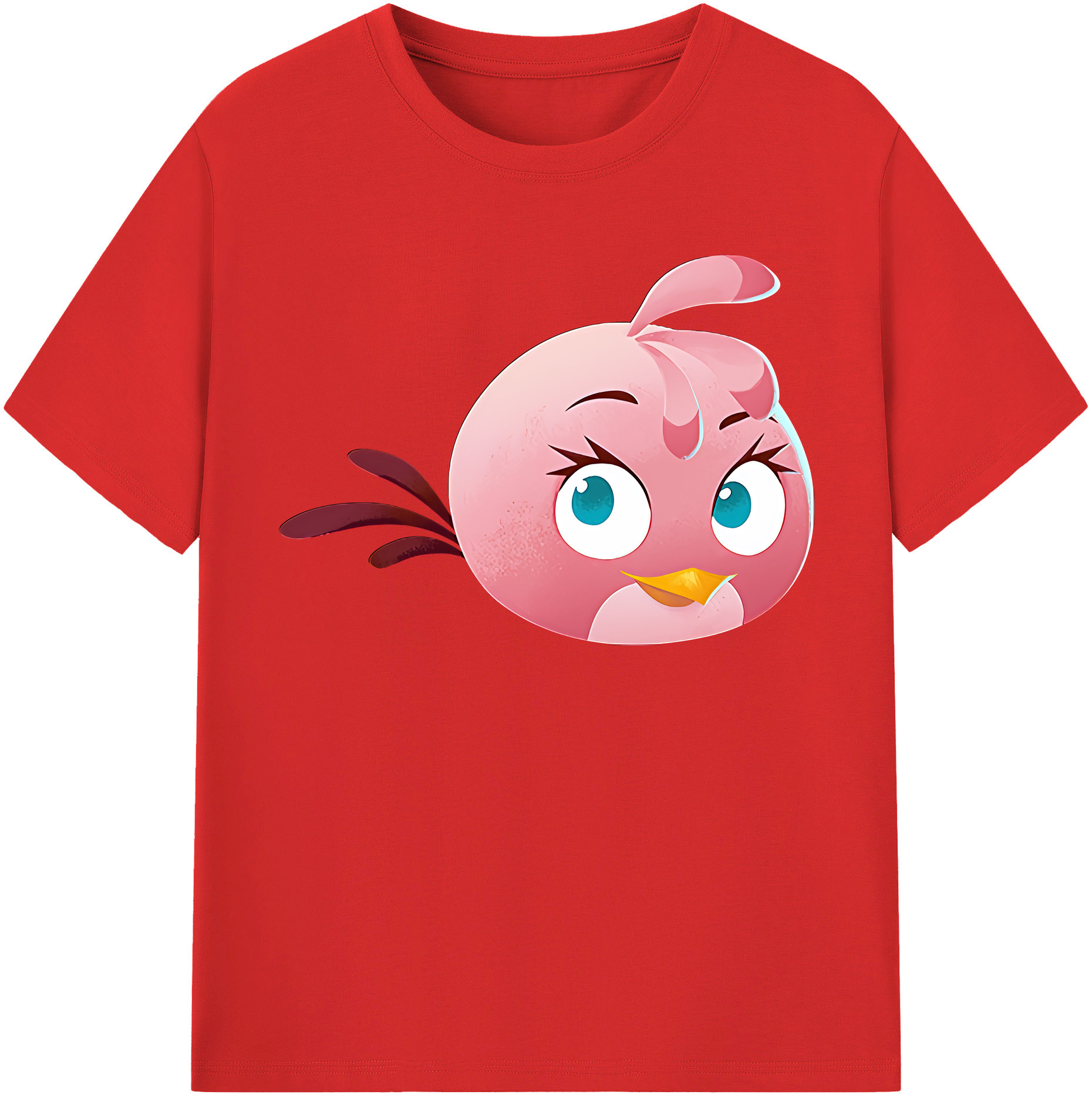 （画像用） Angry Birds アングリーバード レディースカジュアルプリントTシャツ（綿100％）