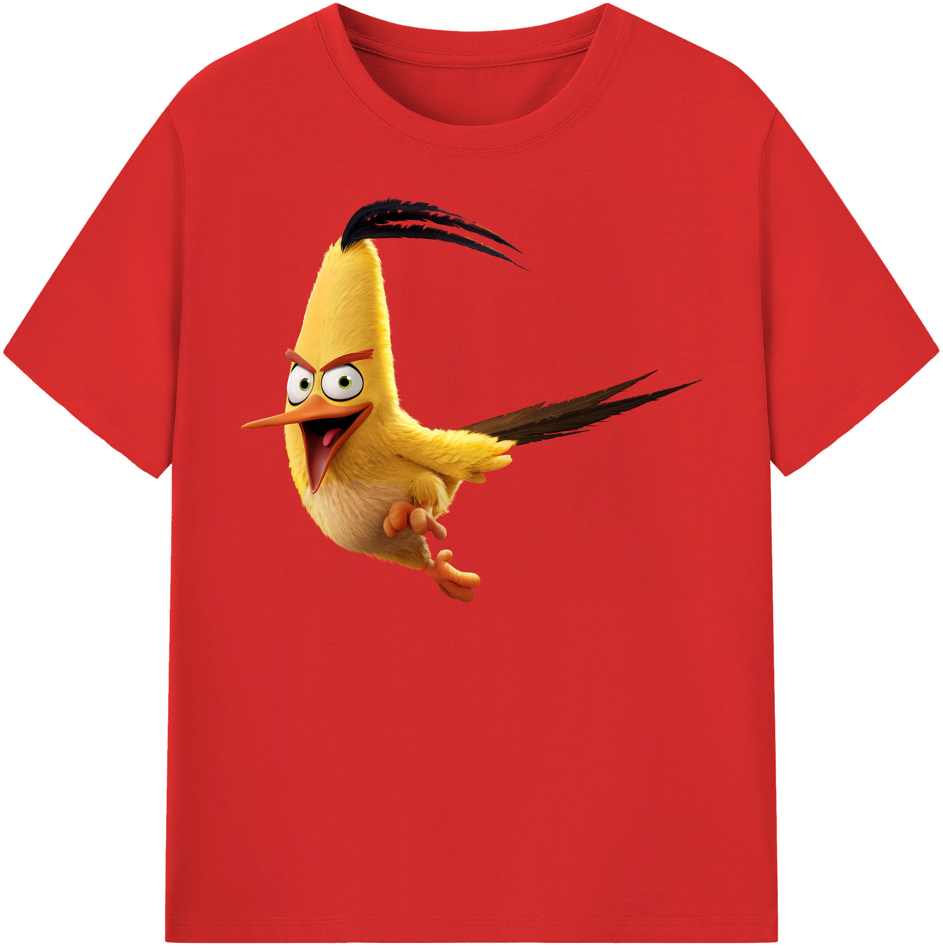 （画像用） Angry Birds アングリーバード レディースカジュアルプリントTシャツ（綿100％）