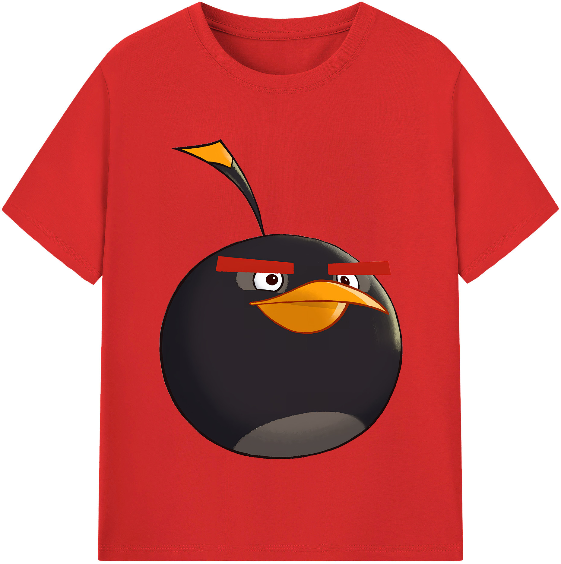 （画像用） Angry Birds アングリーバード レディースカジュアルプリントTシャツ（綿100％）