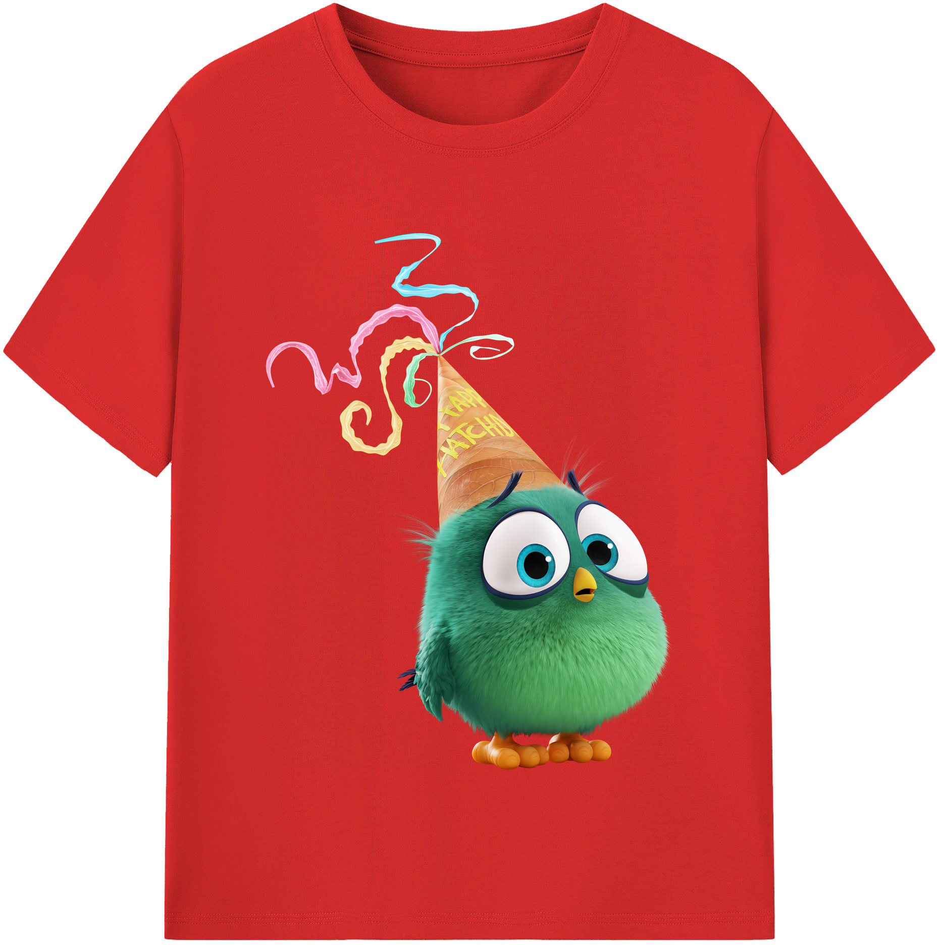 （画像用） Angry Birds アングリーバード レディースカジュアルプリントTシャツ（綿100％）