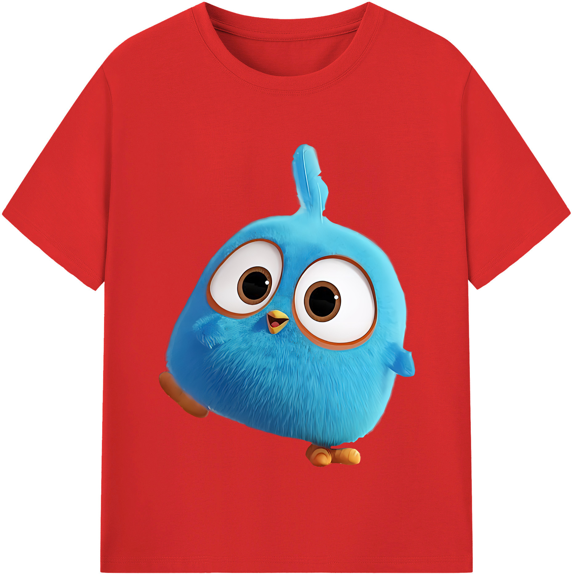 （画像用） Angry Birds アングリーバード レディースカジュアルプリントTシャツ（綿100％）