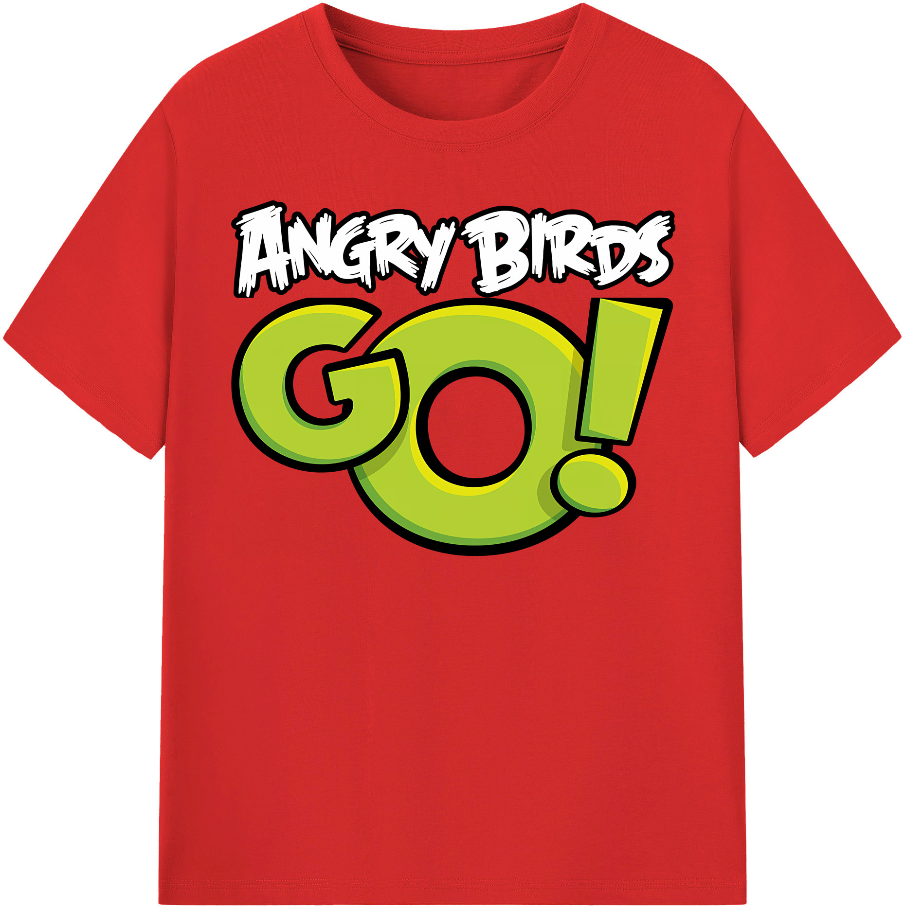 （画像用） Angry Birds アングリーバード レディースカジュアルプリントTシャツ（綿100％）