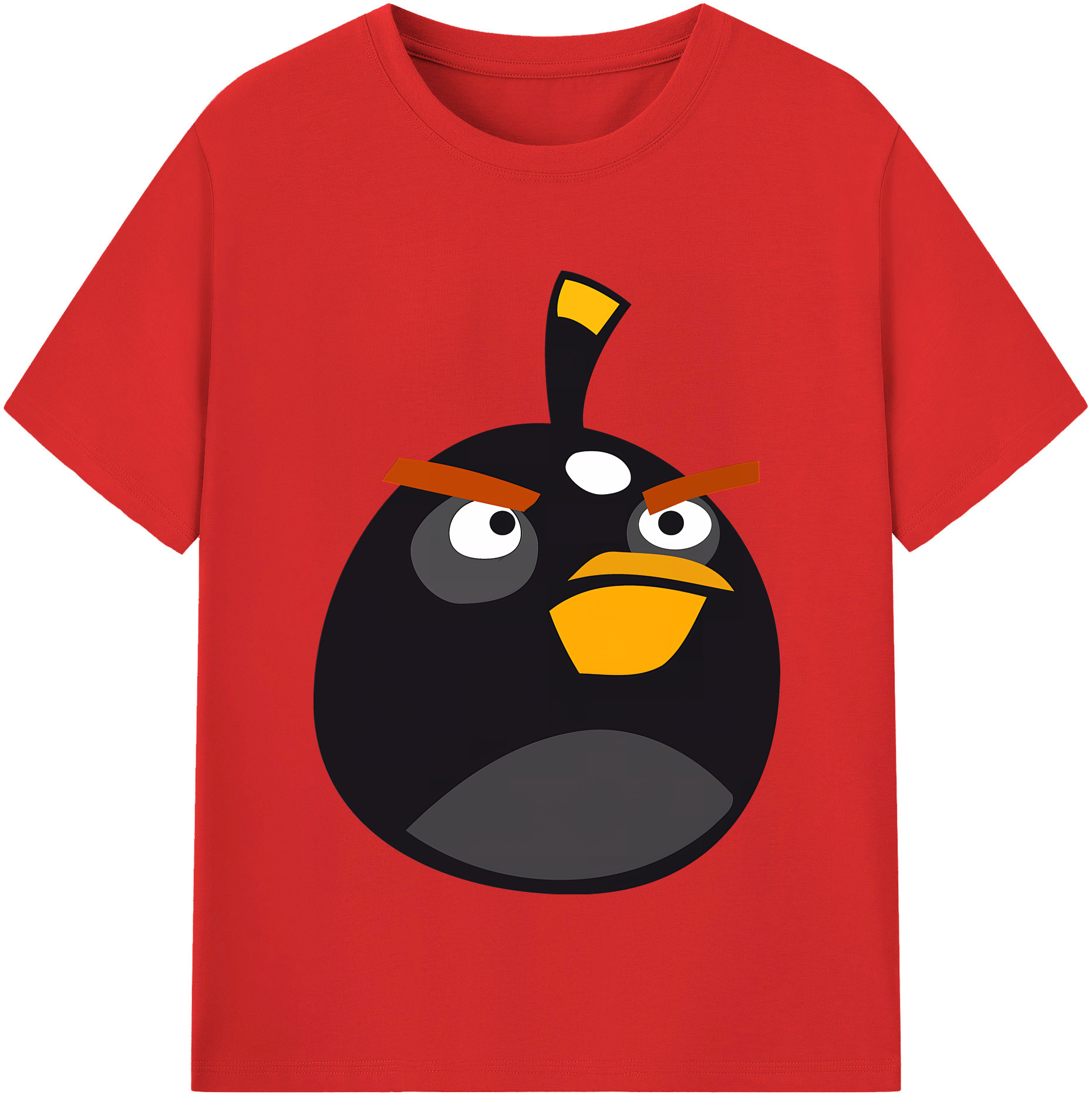 （画像用） Angry Birds アングリーバード レディースカジュアルプリントTシャツ（綿100％）