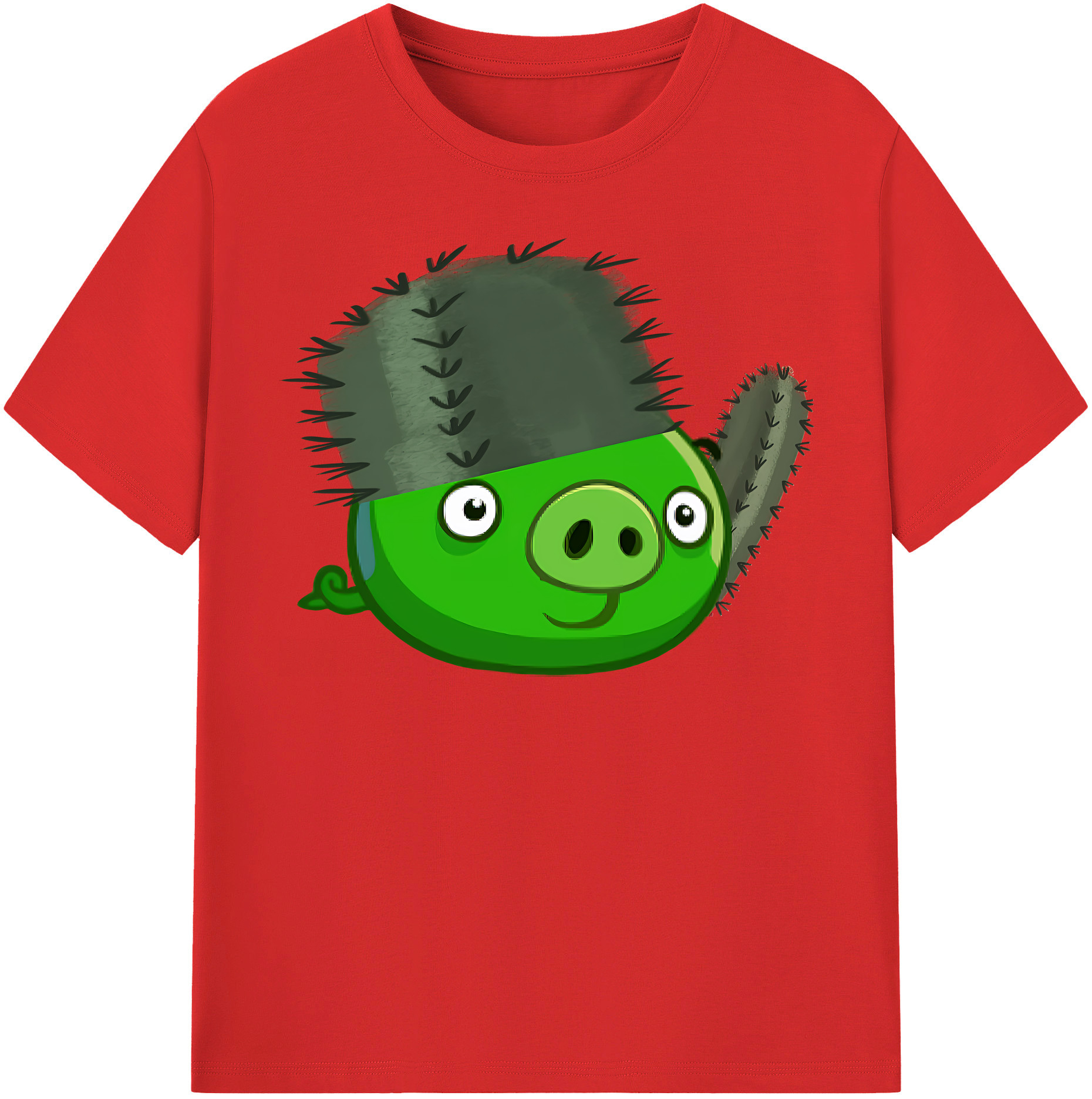 （画像用） Angry Birds アングリーバード レディースカジュアルプリントTシャツ（綿100％）