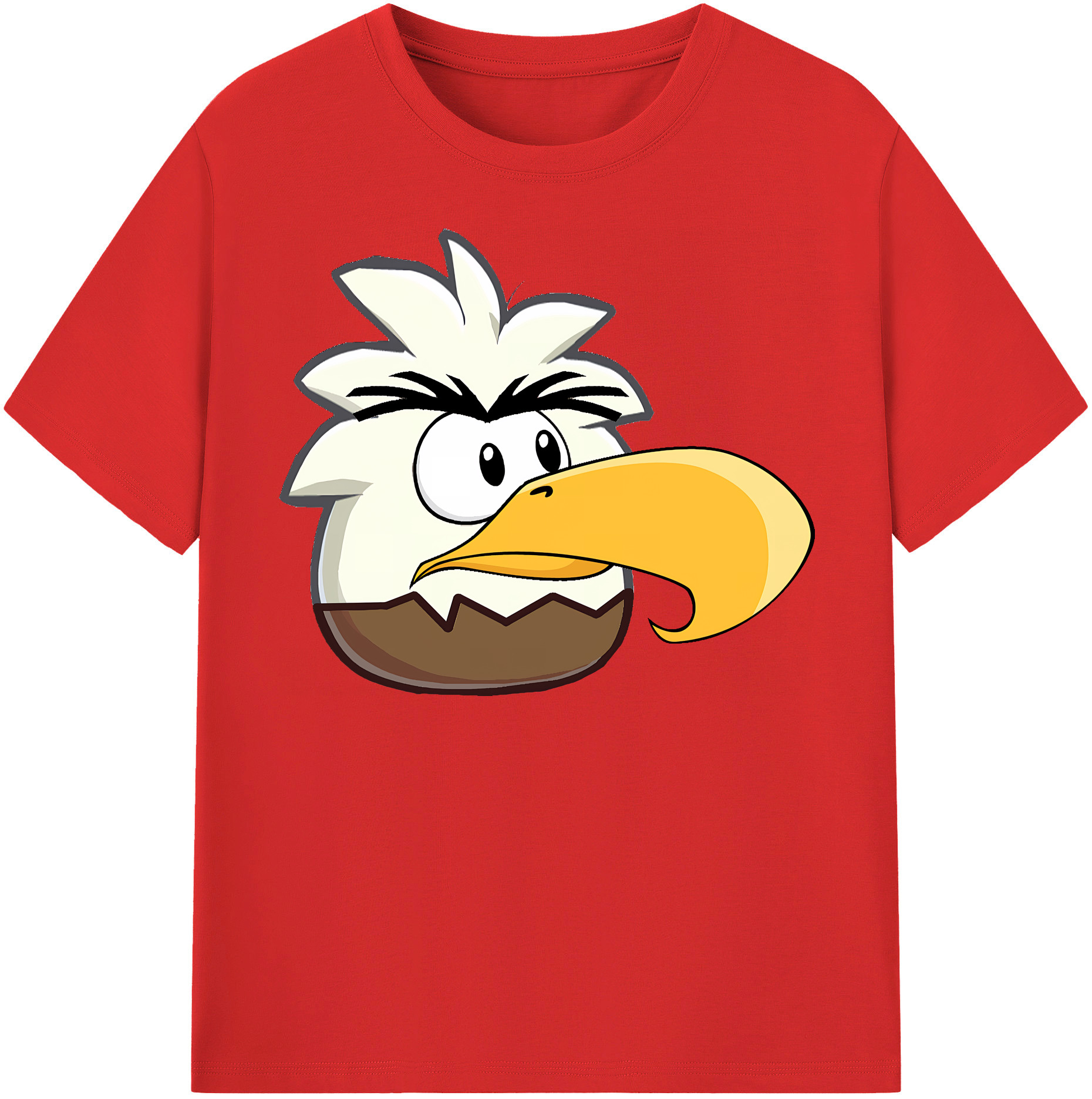 （画像用） Angry Birds アングリーバード レディースカジュアルプリントTシャツ（綿100％）