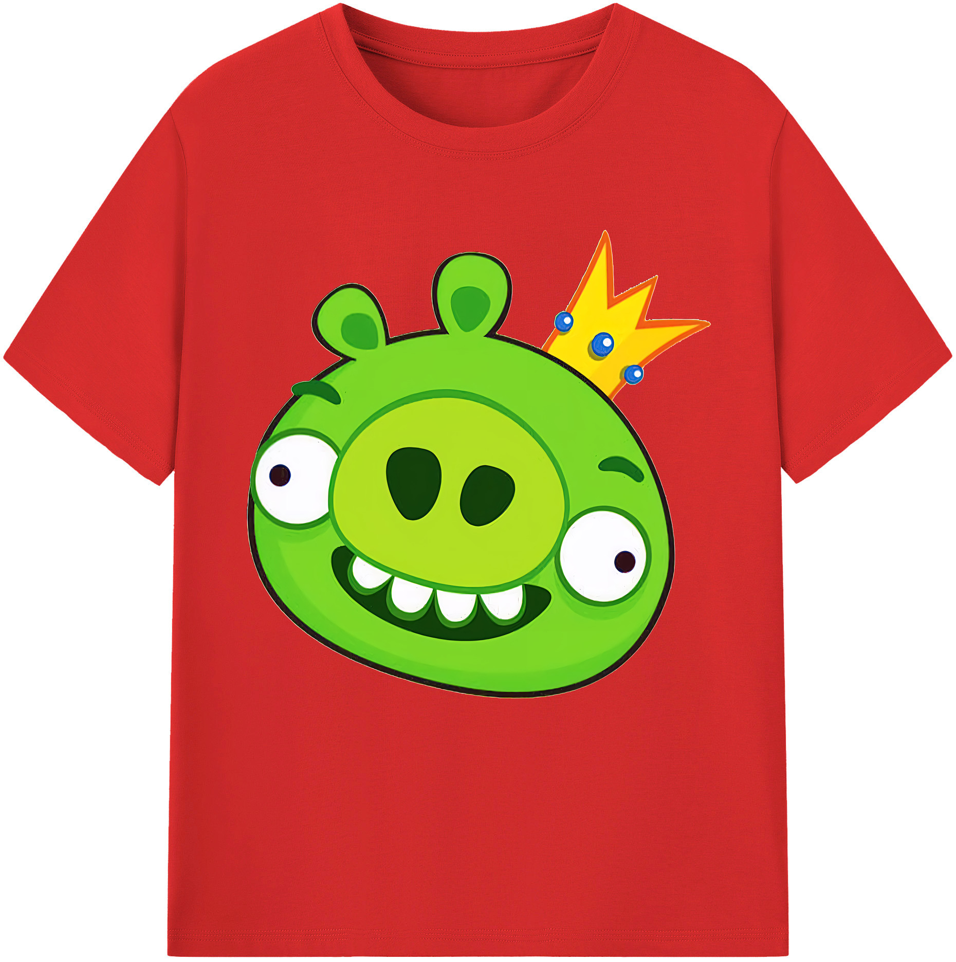 （画像用） Angry Birds アングリーバード レディースカジュアルプリントTシャツ（綿100％）