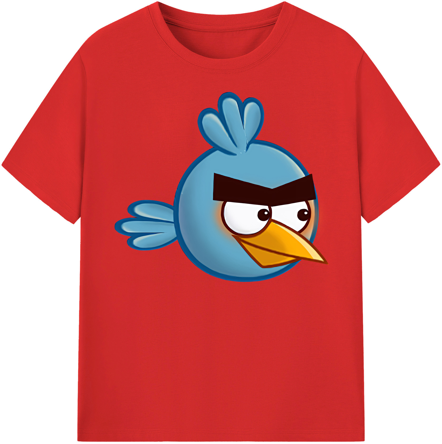 （画像用） Angry Birds アングリーバード レディースカジュアルプリントTシャツ（綿100％）