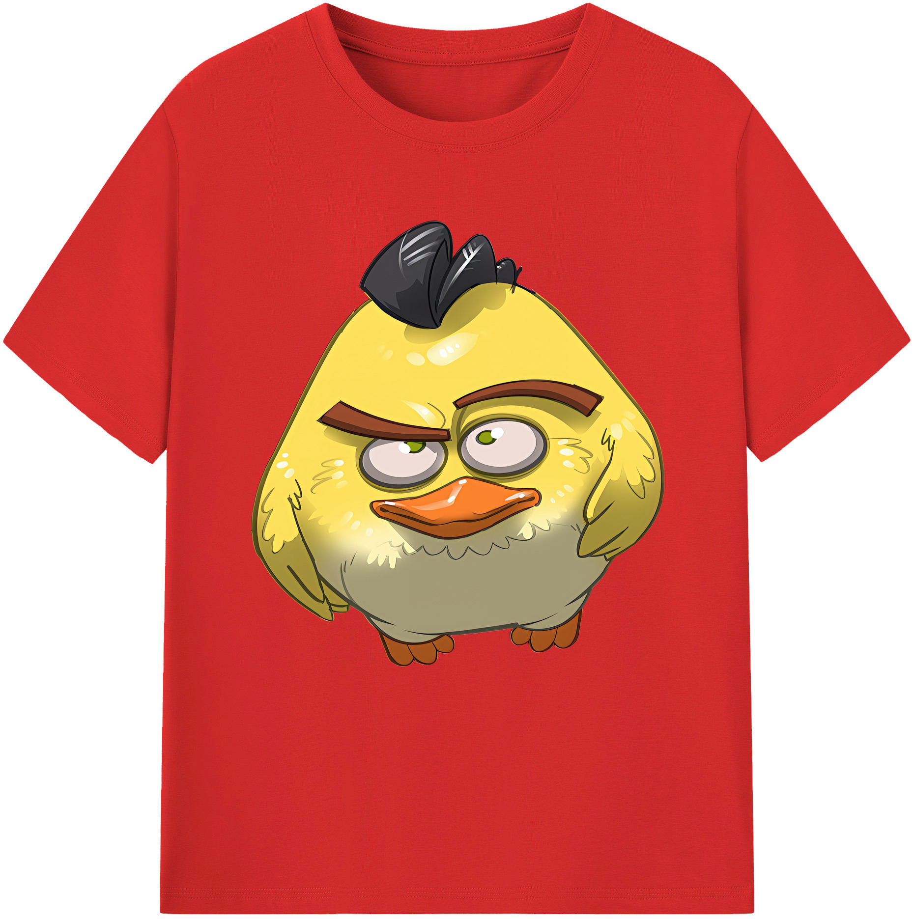 （画像用） Angry Birds アングリーバード レディースカジュアルプリントTシャツ（綿100％）